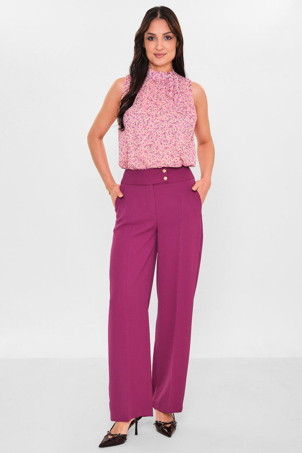 Selen - Plus Size Trousers (SLN26Y31890) - 8690200144127