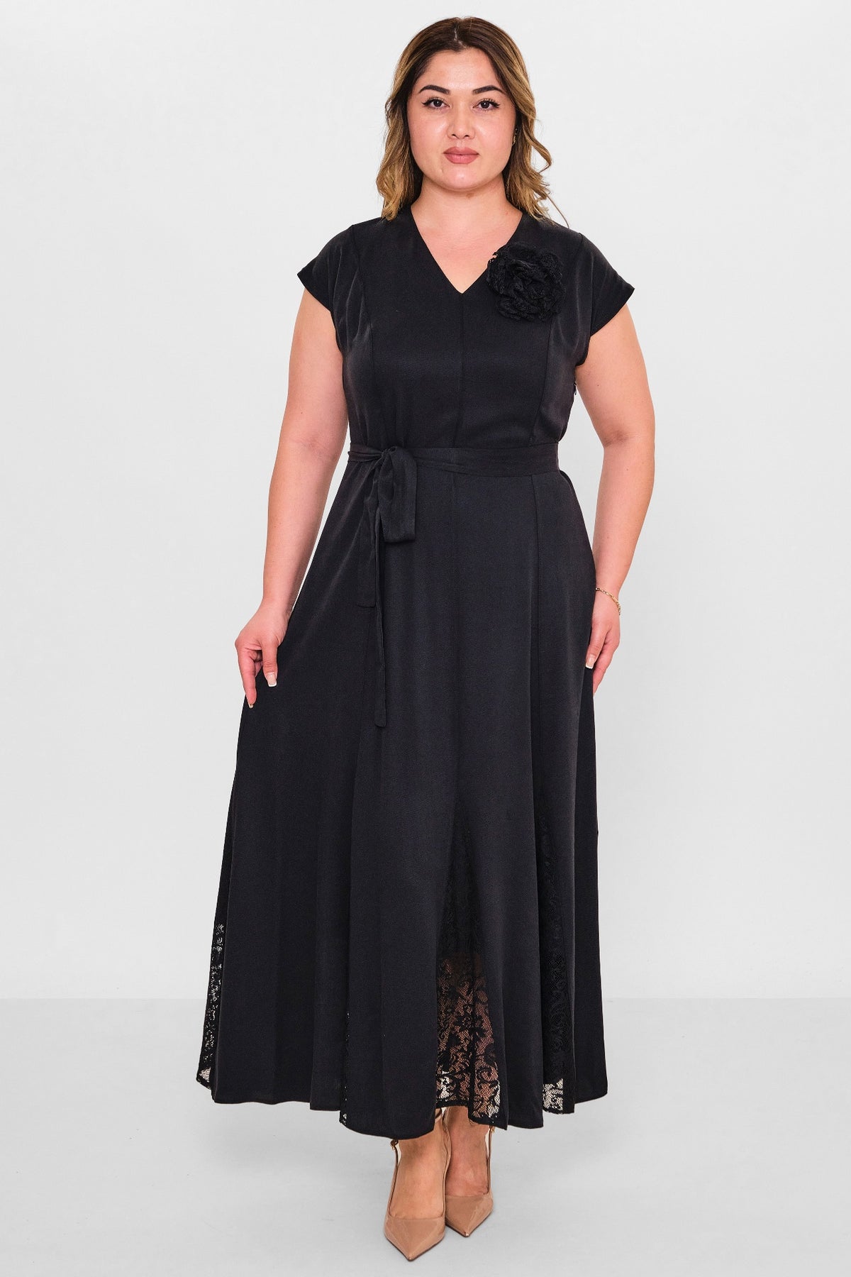 Dress port - Plus Size Dress (DSP26Y5734) - 8690200144547