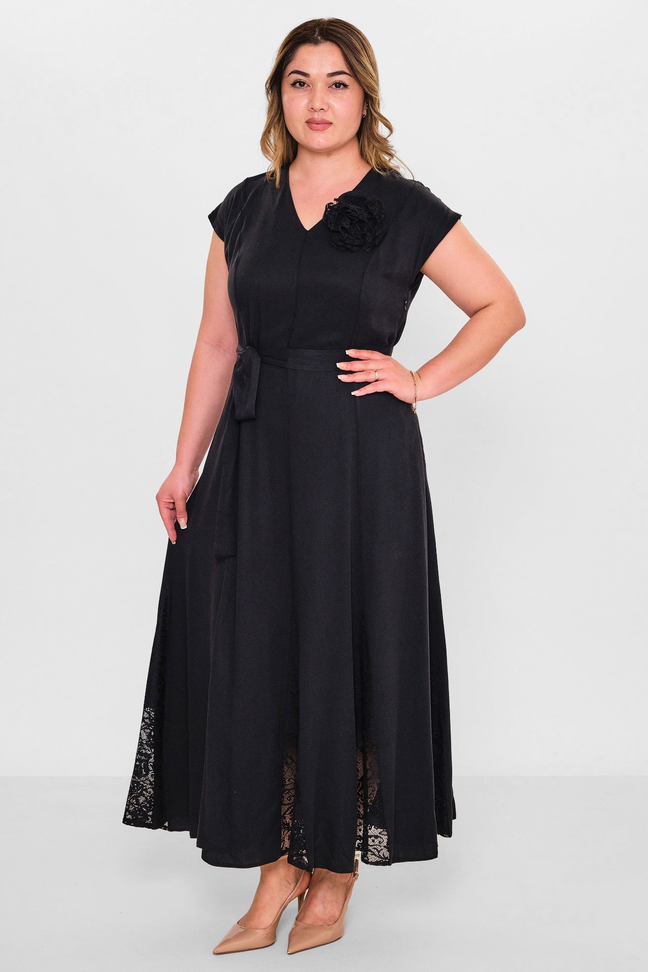 Dress port - Plus Size Dress (DSP26Y5734) - 8690200144547