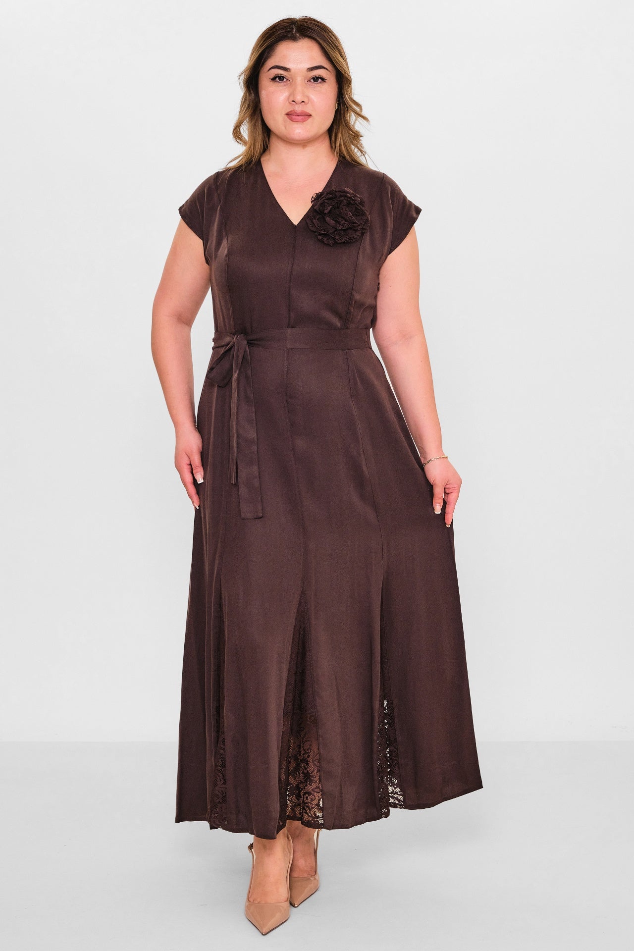 Dress port - Plus Size Dress (DSP26Y5734) - 8690200144554