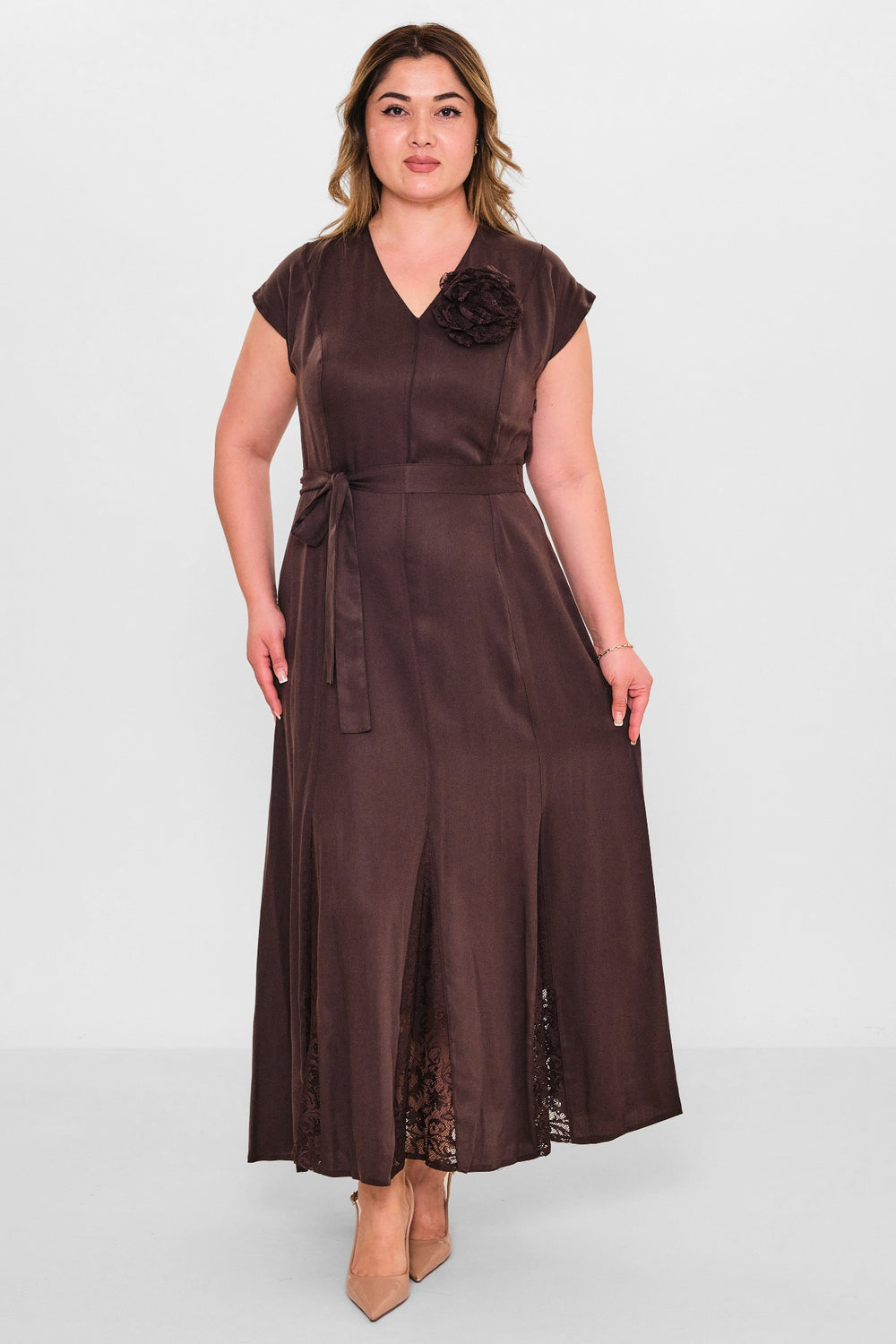 Dress port - Plus Size Dress (DSP26Y5734) - 8690200144554