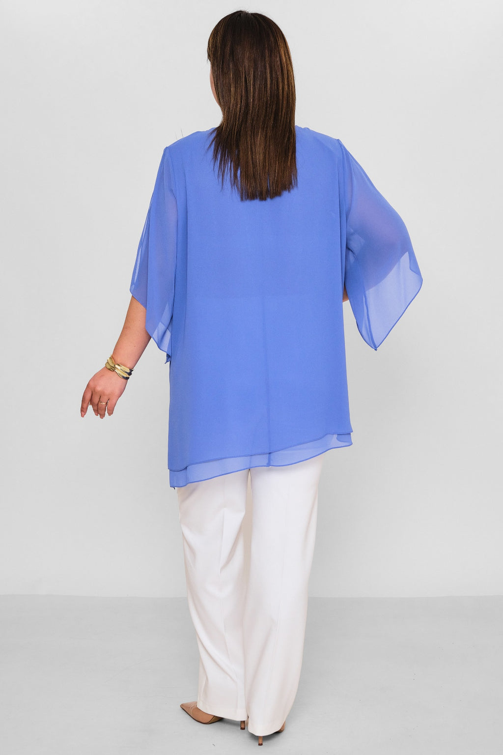 Kifayet - Extended Plus Size Evening Blouse (KFY26Y22502-01) - 8690200144745