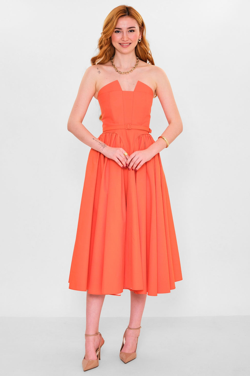 Mamulier - Plus Size Dress (MML26Y7027) - 8690200145025