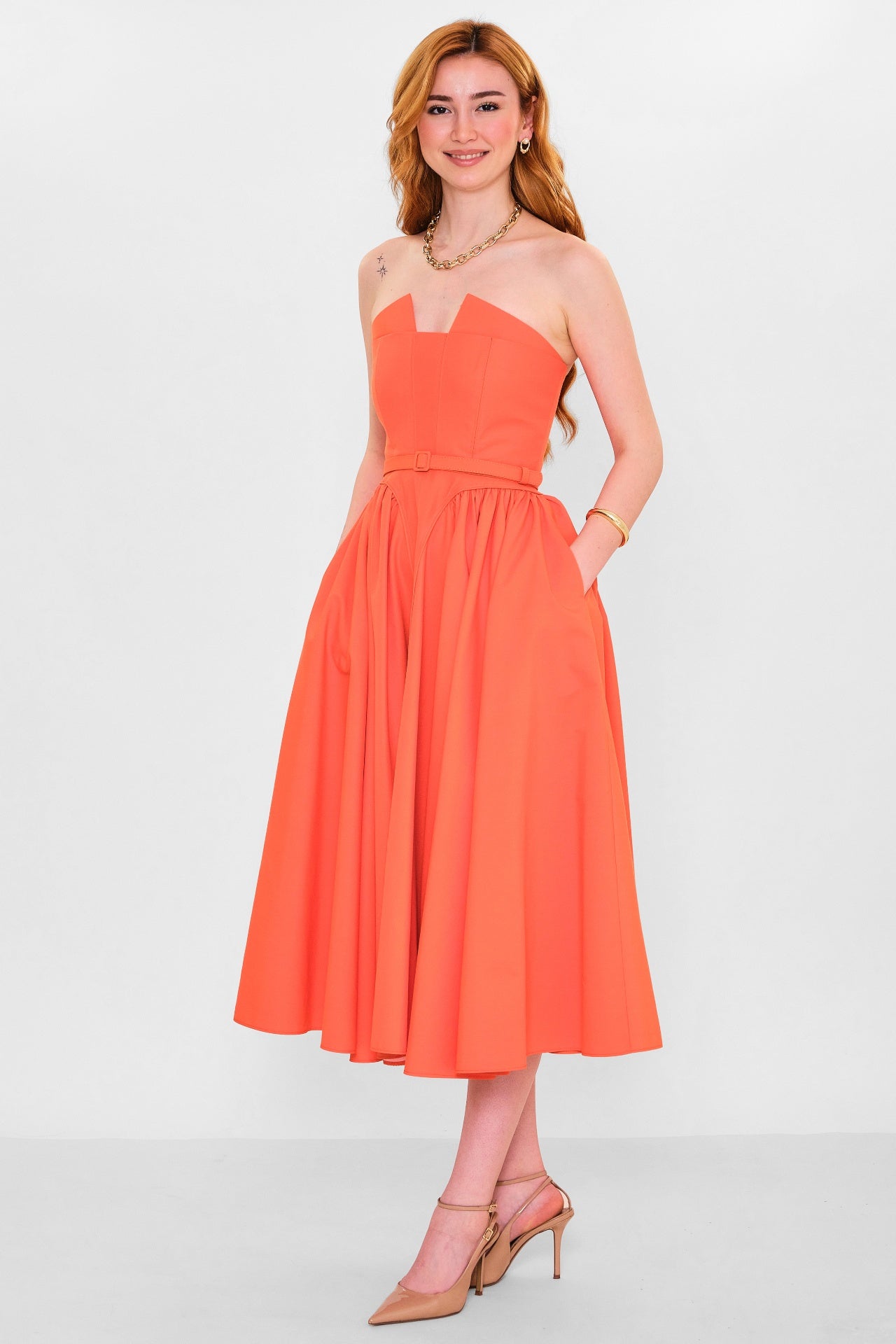 Mamulier - Plus Size Dress (MML26Y7027) - 8690200145025