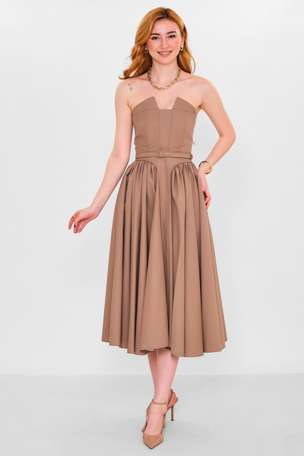 Mamulier - Plus Size Dress (MML26Y7027) - 8690200145032