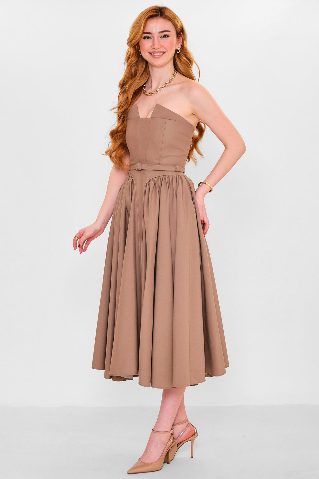 Mamulier - Plus Size Dress (MML26Y7027) - 8690200145032