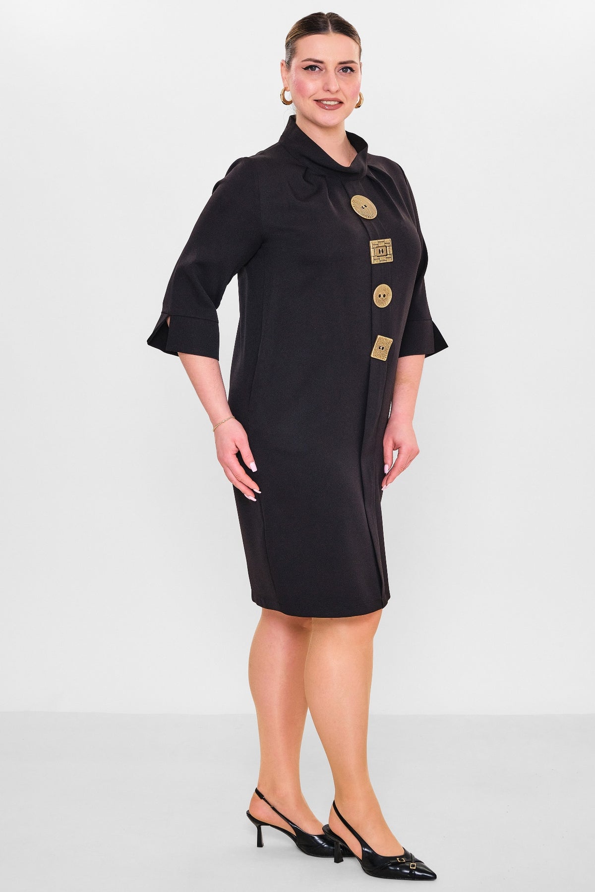 Ebberro - Plus Size Dress (EBR26Y6113BB) - 8690200145254