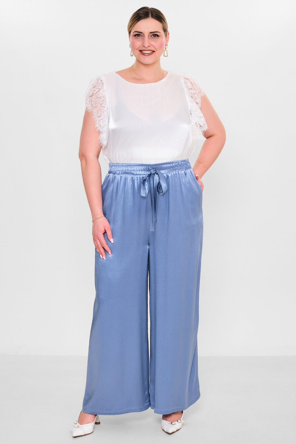 Laluce - Plus Size Trousers (L2.Y26.PNT.2P228) - 8690200145476