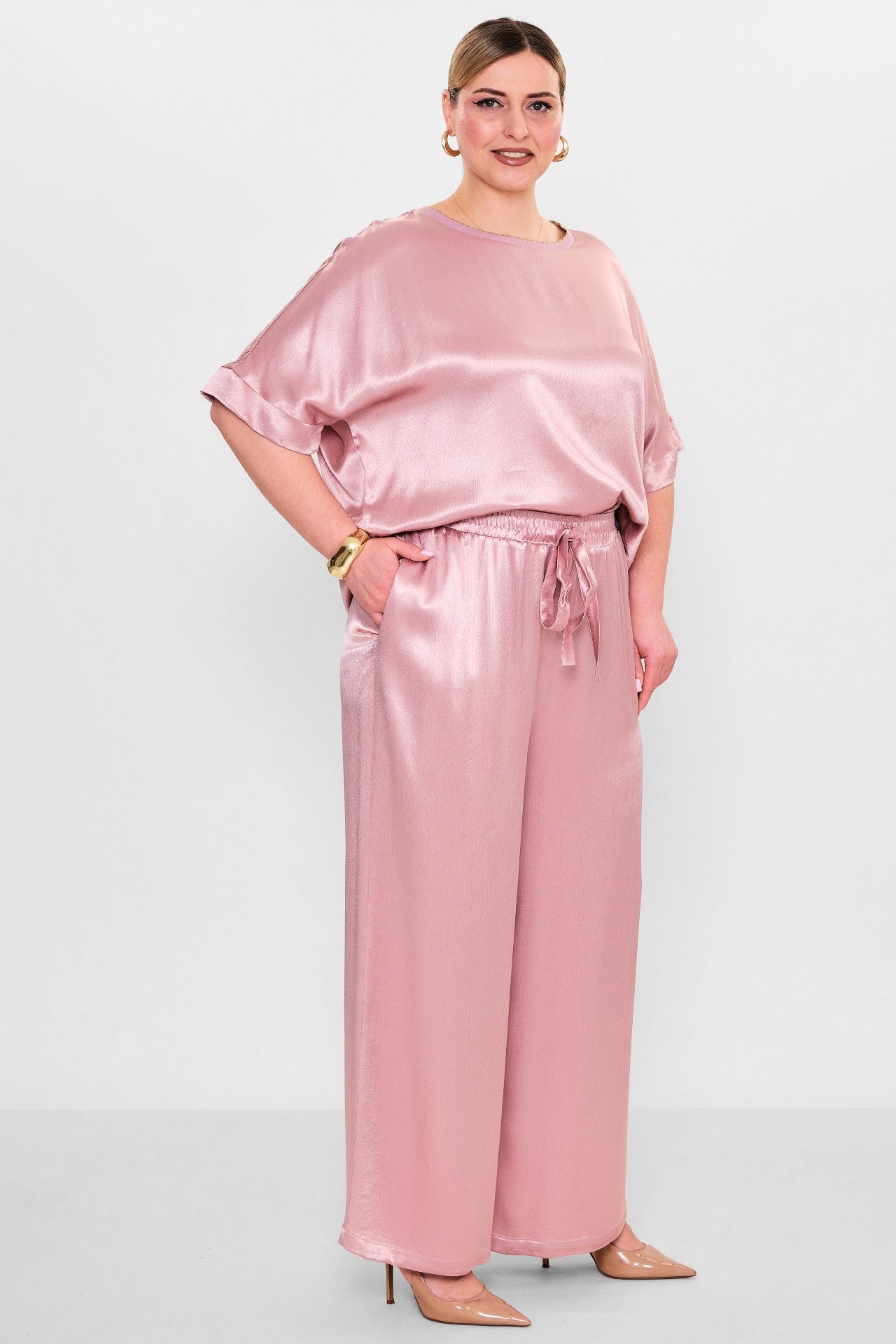 Laluce - Plus Size Trousers (L2.Y26.PNT.2P228) - 8690200145483