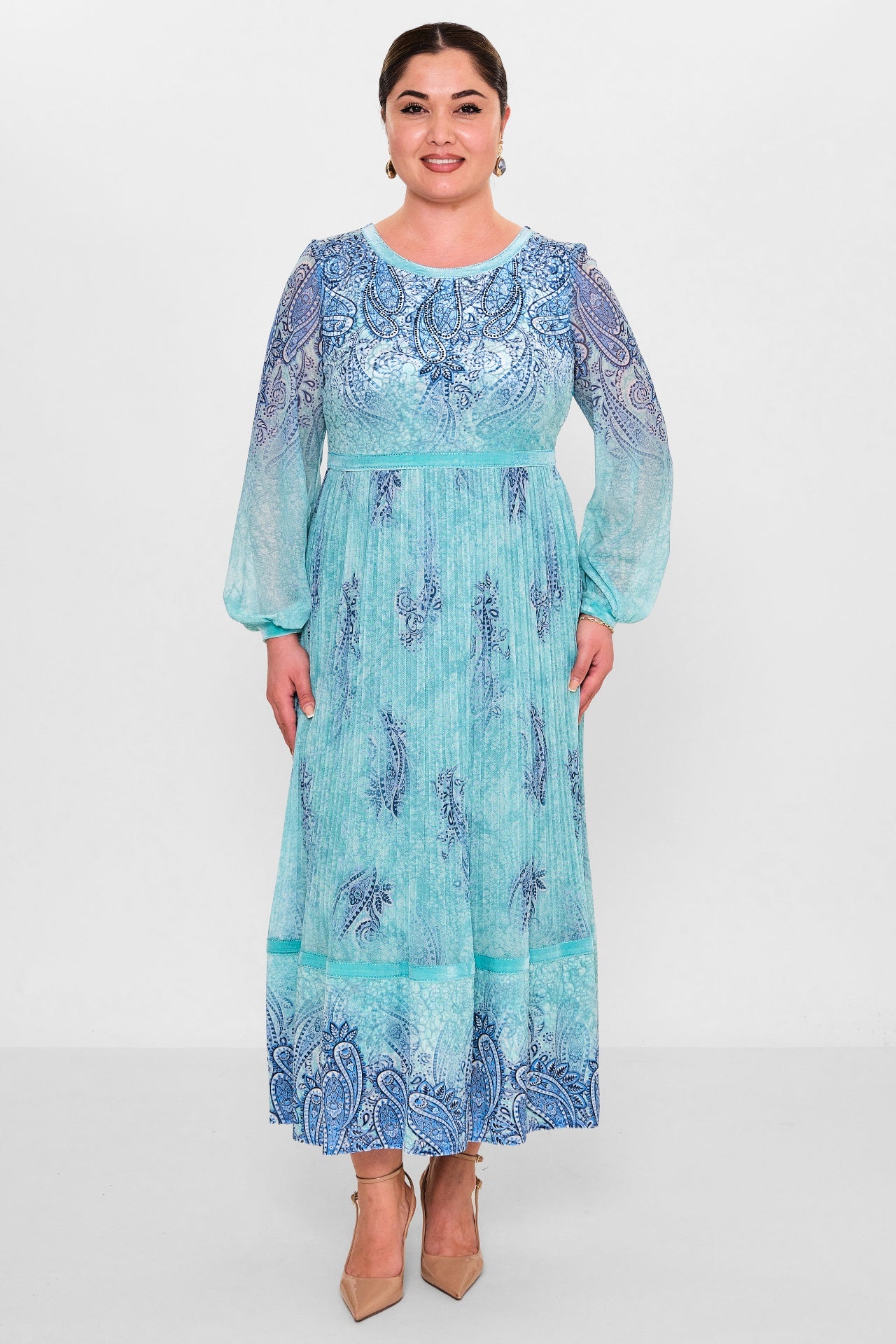 Ksas - Plus Size Dress (KSAS32403) - 8690200145728