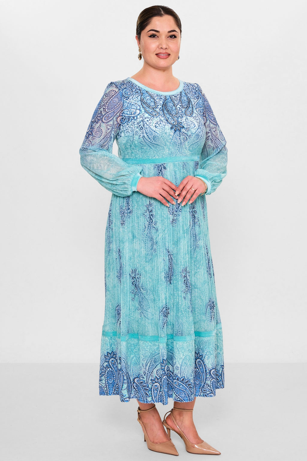 Ksas - Plus Size Dress (KSAS32403) - 8690200145728
