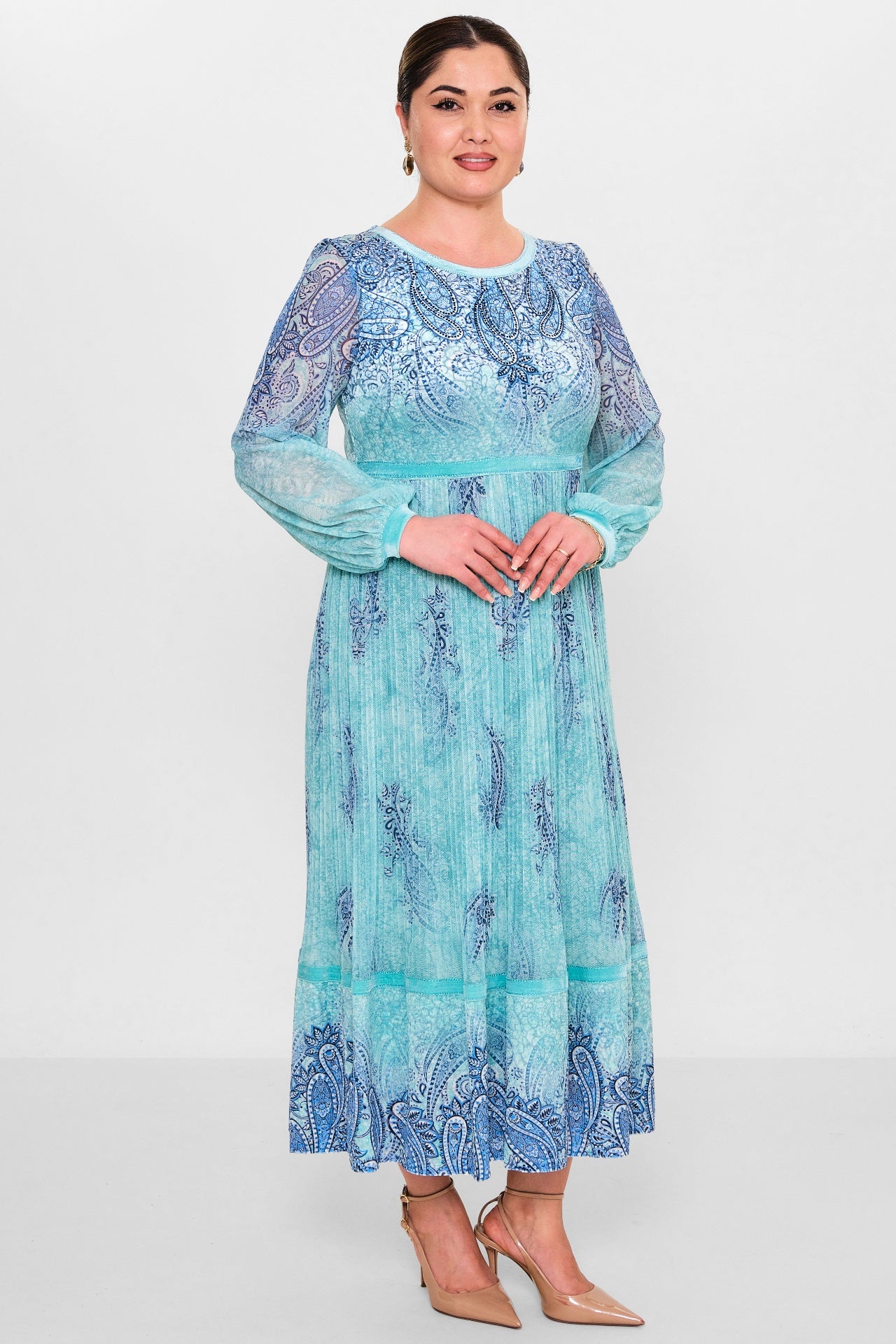 Ksas - Plus Size Dress (KSAS32403) - 8690200145728