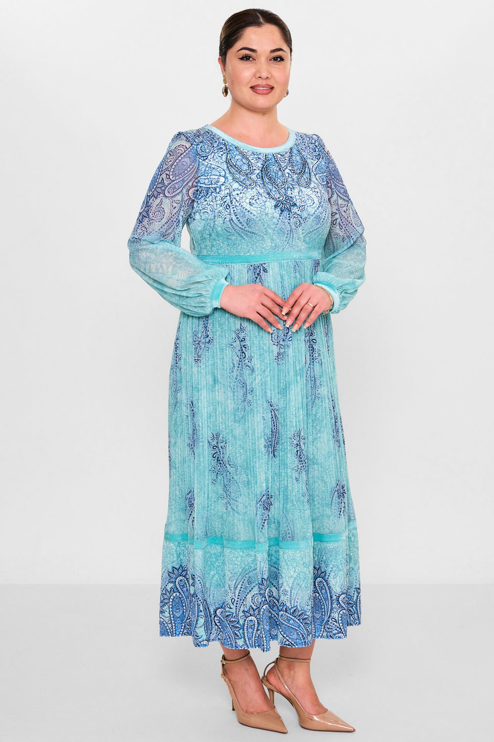 Ksas - Plus Size Dress (KSAS32403) - 8690200145728