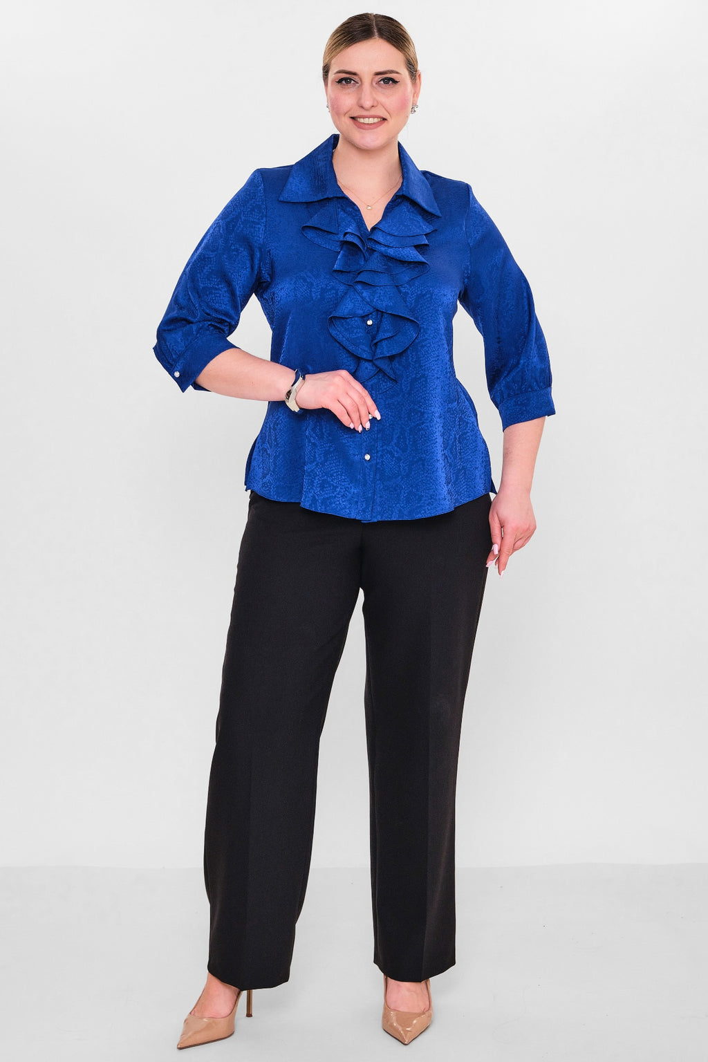 Kifayet - Plus Size Shirt (KFY26Y18508-01) - 8690200145803