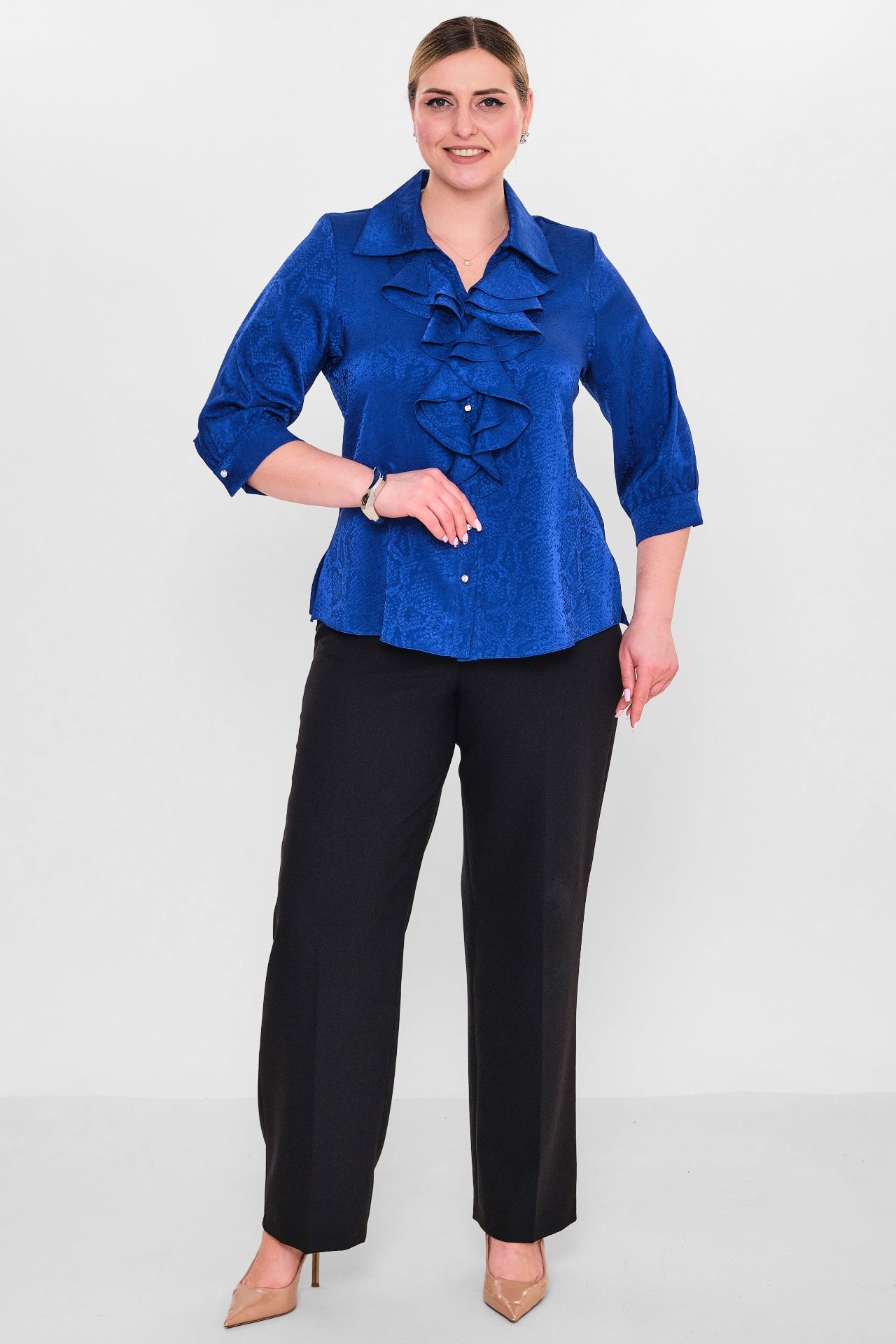 Kifayet - Plus Size Shirt (KFY26Y18508-01) - 8690200145803