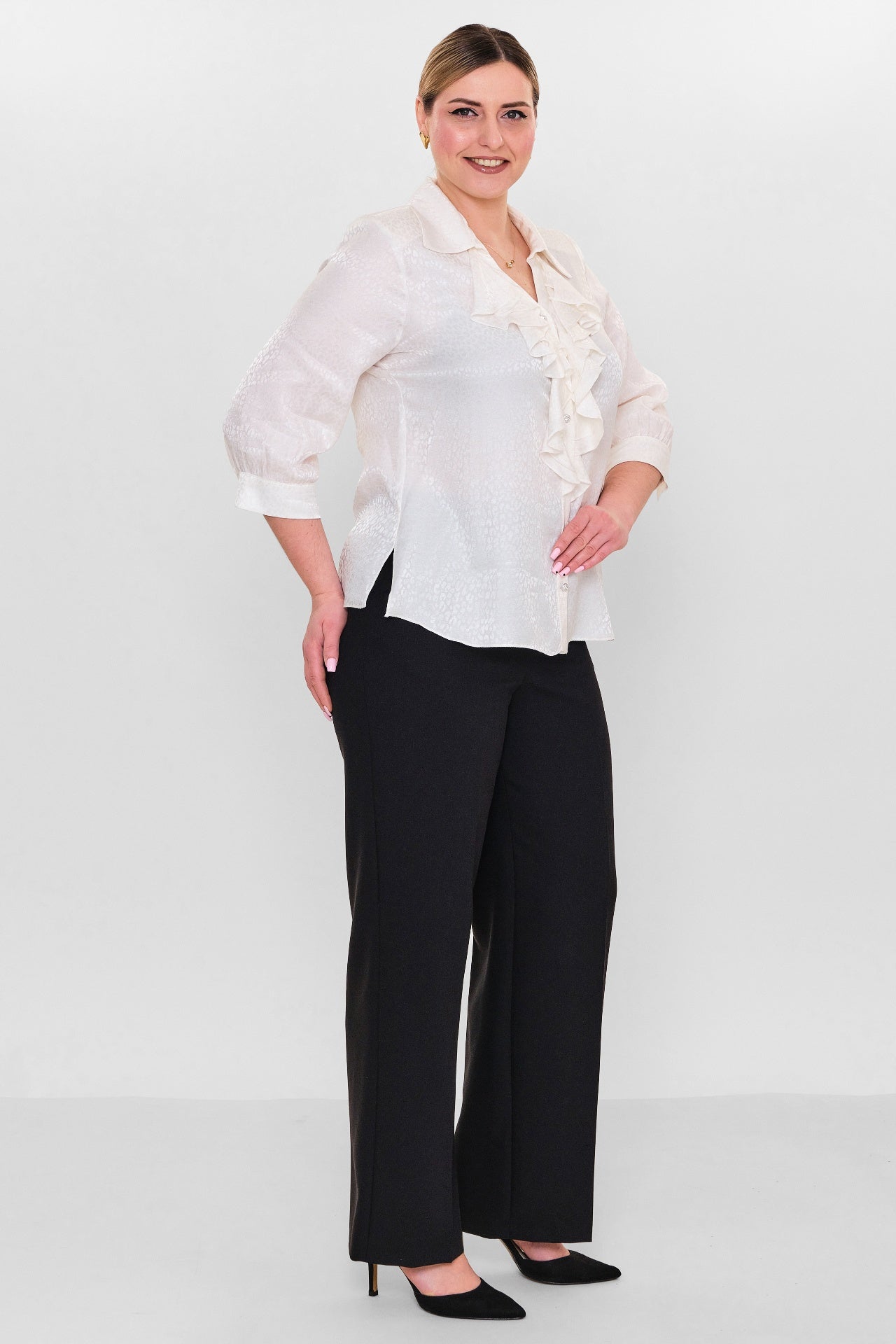 Kifayet - Plus Size Shirt (KFY26Y18508-01) - 8690200145827