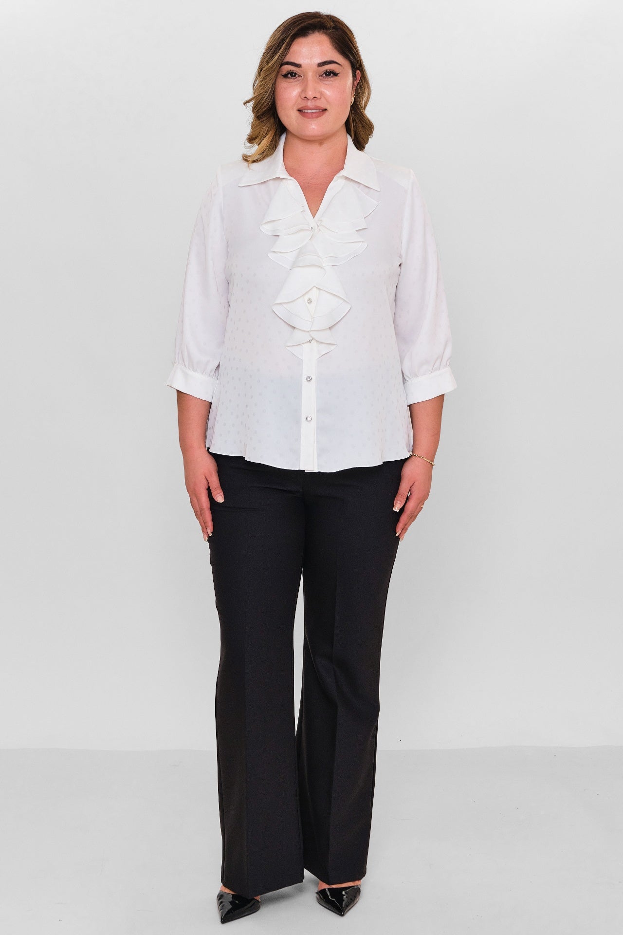 Kifayet - Plus Size Shirt (KFY26Y18508-01) - 8690200145834