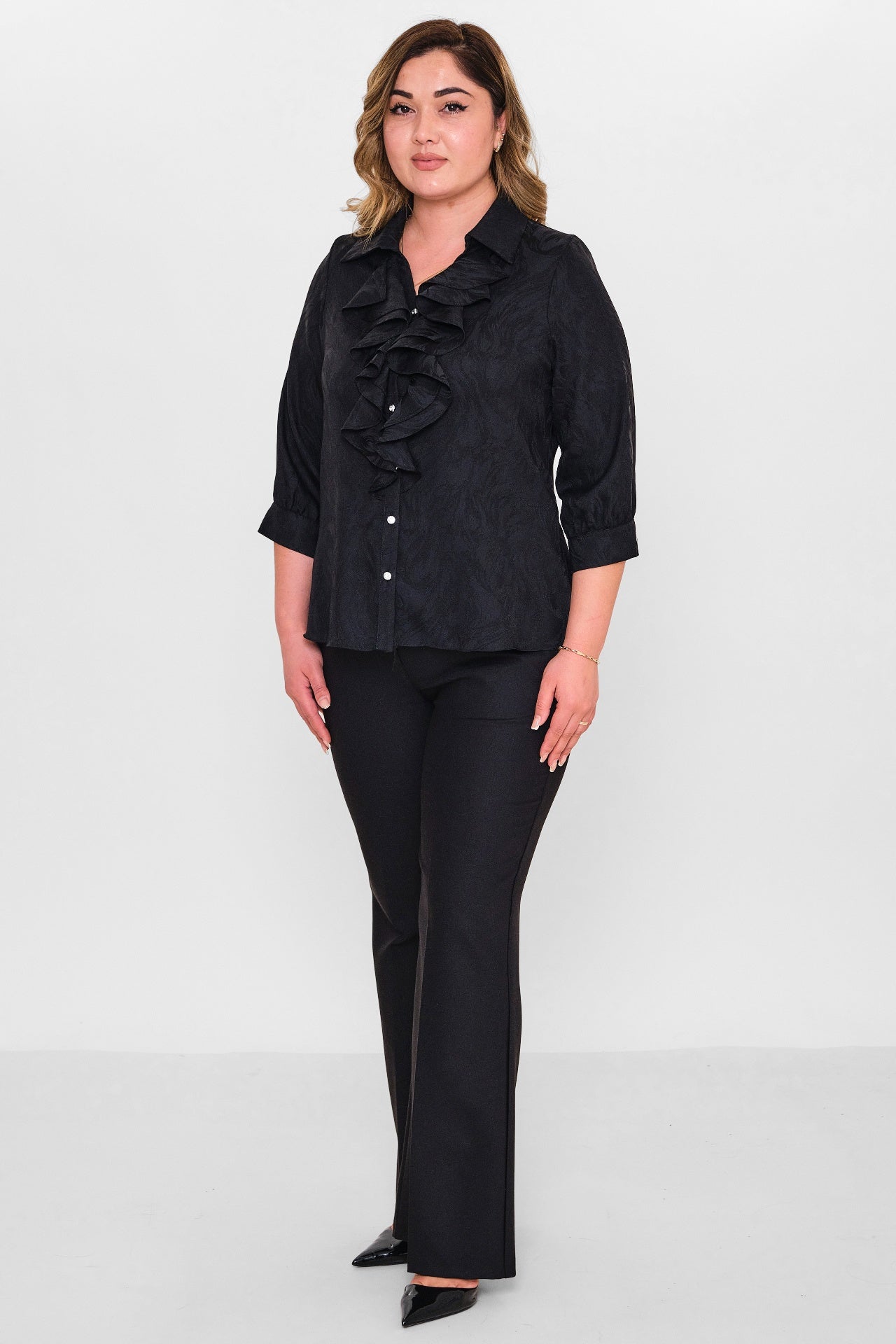Kifayet - Plus Size Shirt (KFY26Y18508-01) - 8690200145841