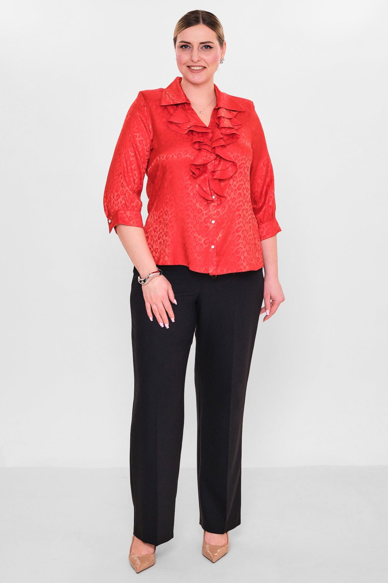 Kifayet - Plus Size Shirt (KFY26Y18508-01) - 8690200145858