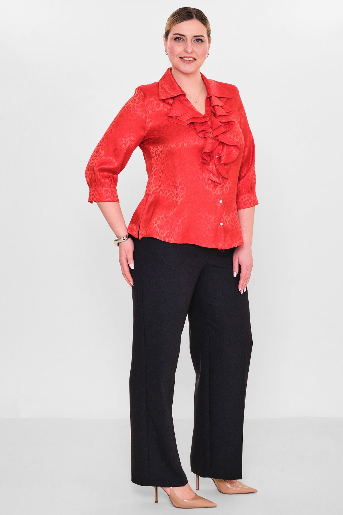 Kifayet - Plus Size Shirt (KFY26Y18508-01) - 8690200145858
