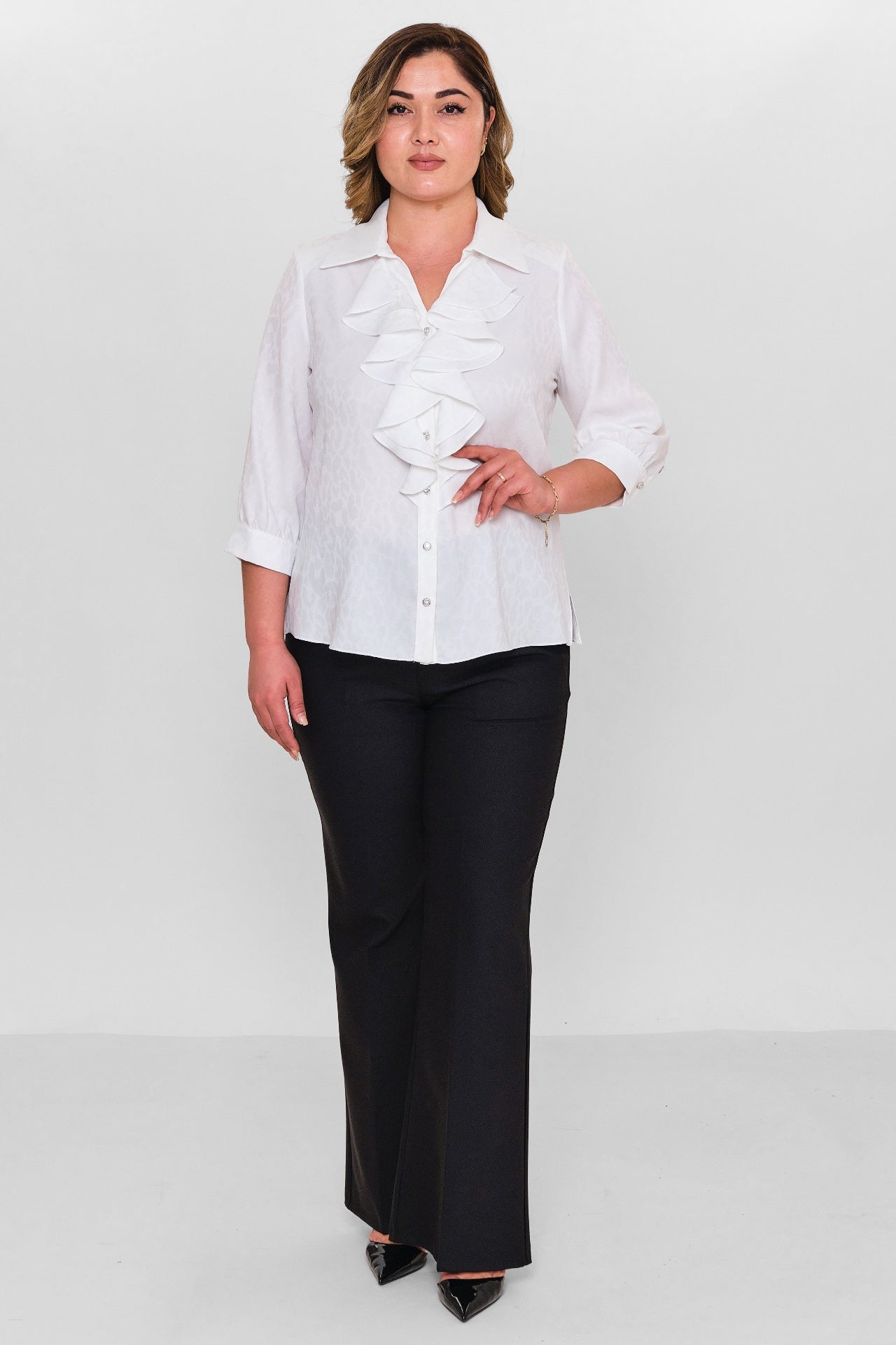 Kifayet - Plus Size Shirt (KFY26Y18508-01) - 8690200145865