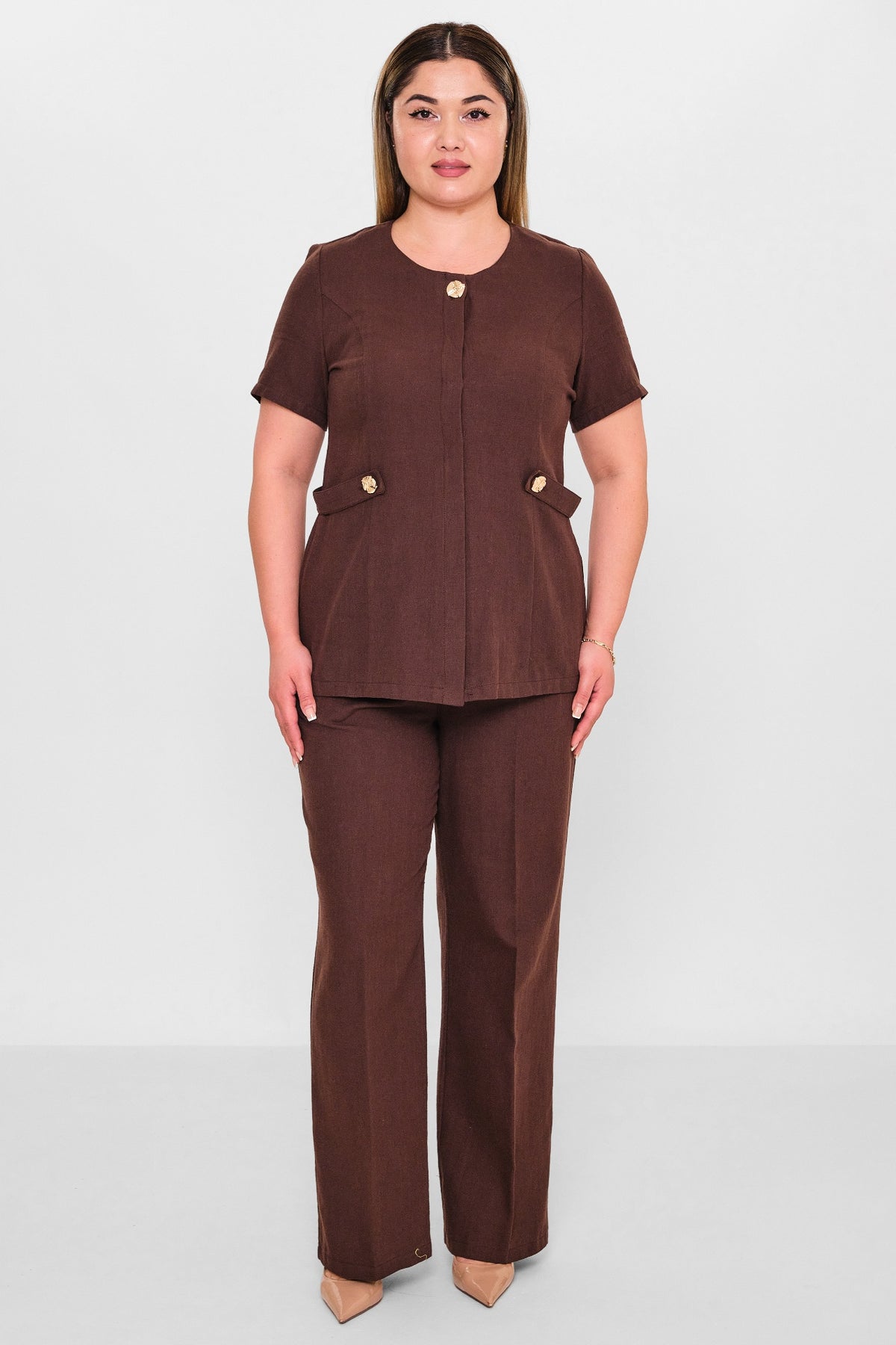Dress port - Plus Size Suit (DSP26Y3472) - 8690200146015