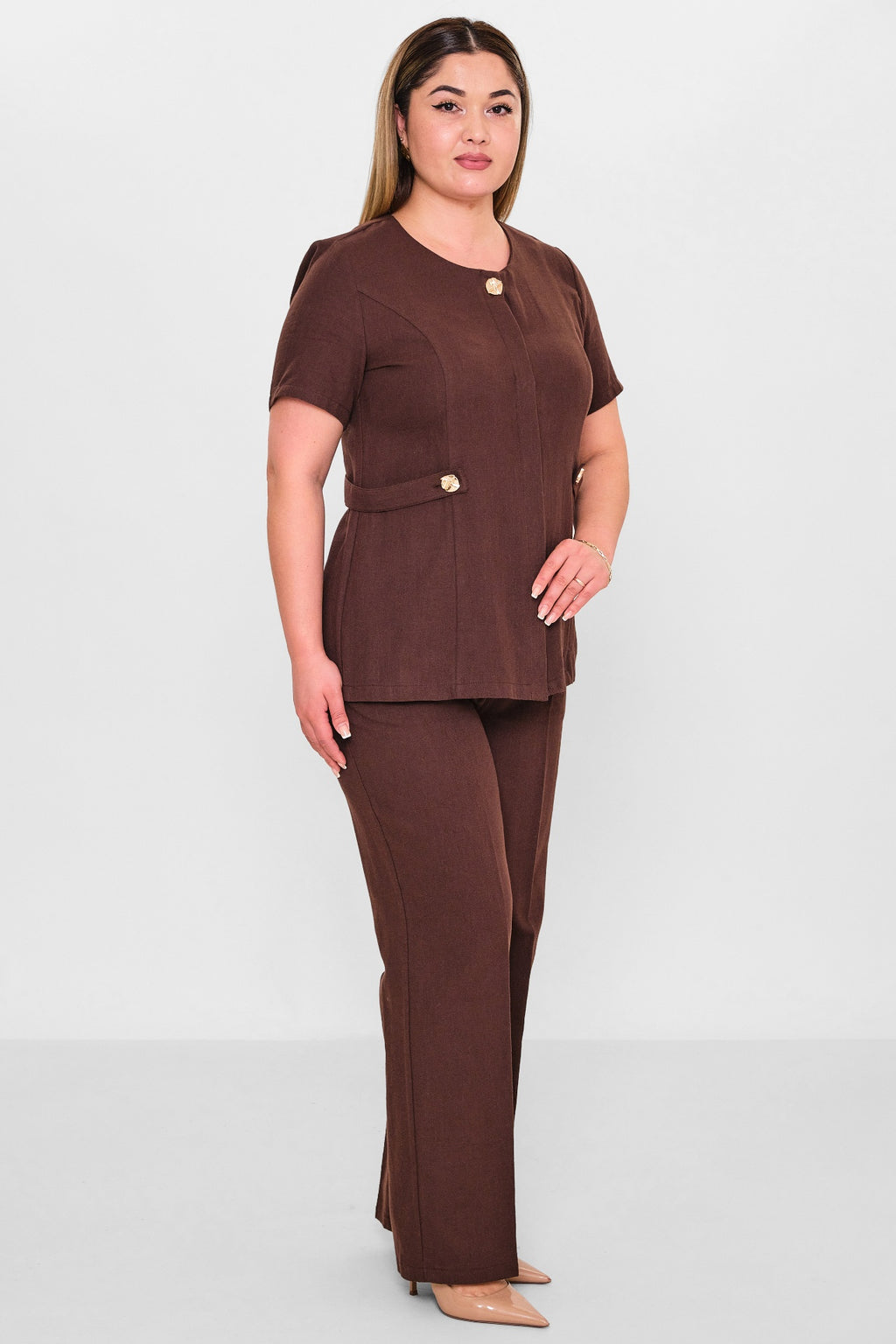 Dress port - Plus Size Suit (DSP26Y3472) - 8690200146015