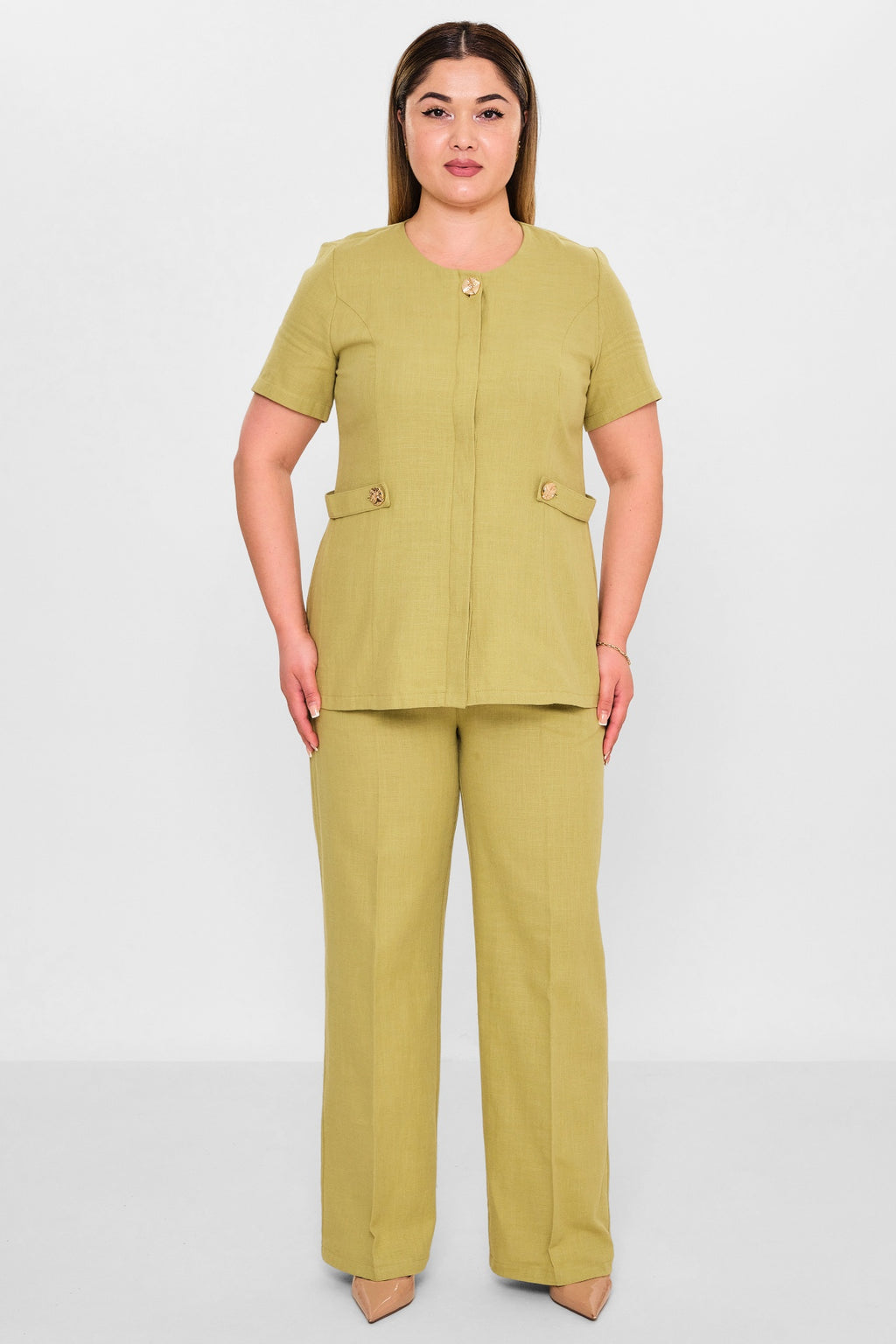 Dress port - Plus Size Suit (DSP26Y3472) - 8690200146022
