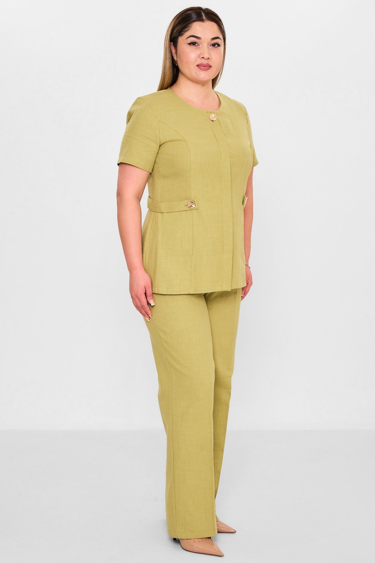 Dress port - Plus Size Suit (DSP26Y3472) - 8690200146022