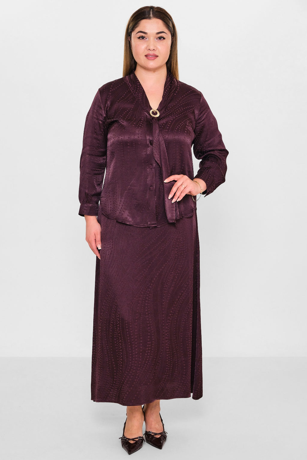 Dress port - Plus Size Suit (DSP26Y3480) - 8690200146060