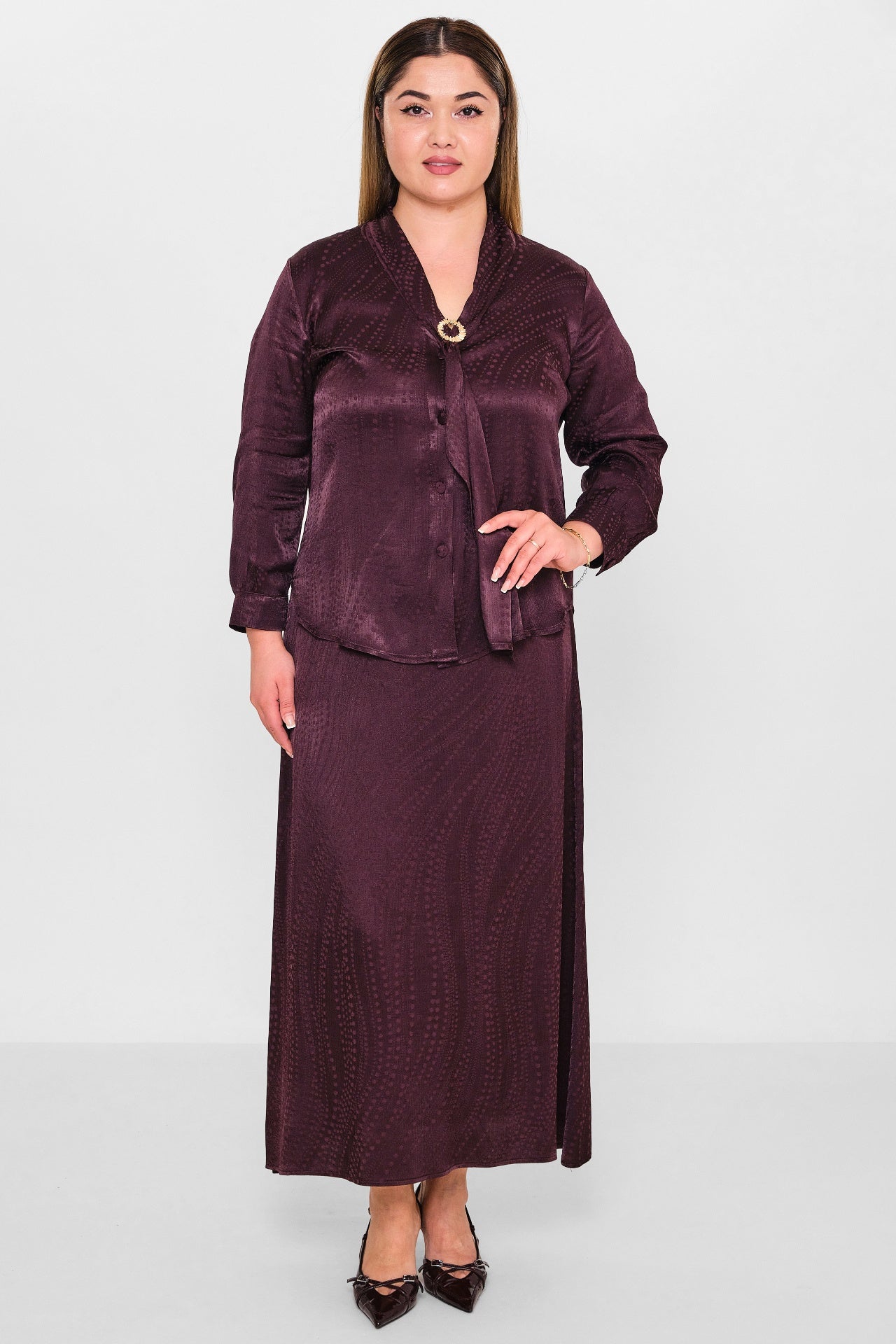 Dress port - Plus Size Suit (DSP26Y3480) - 8690200146060