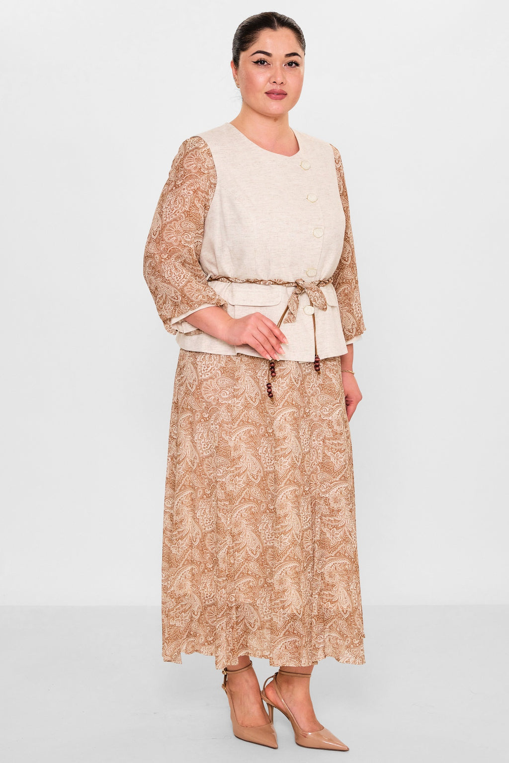 Gumanize - Plus Size Dress (GMZ2026-582-8171) - 8690200146510