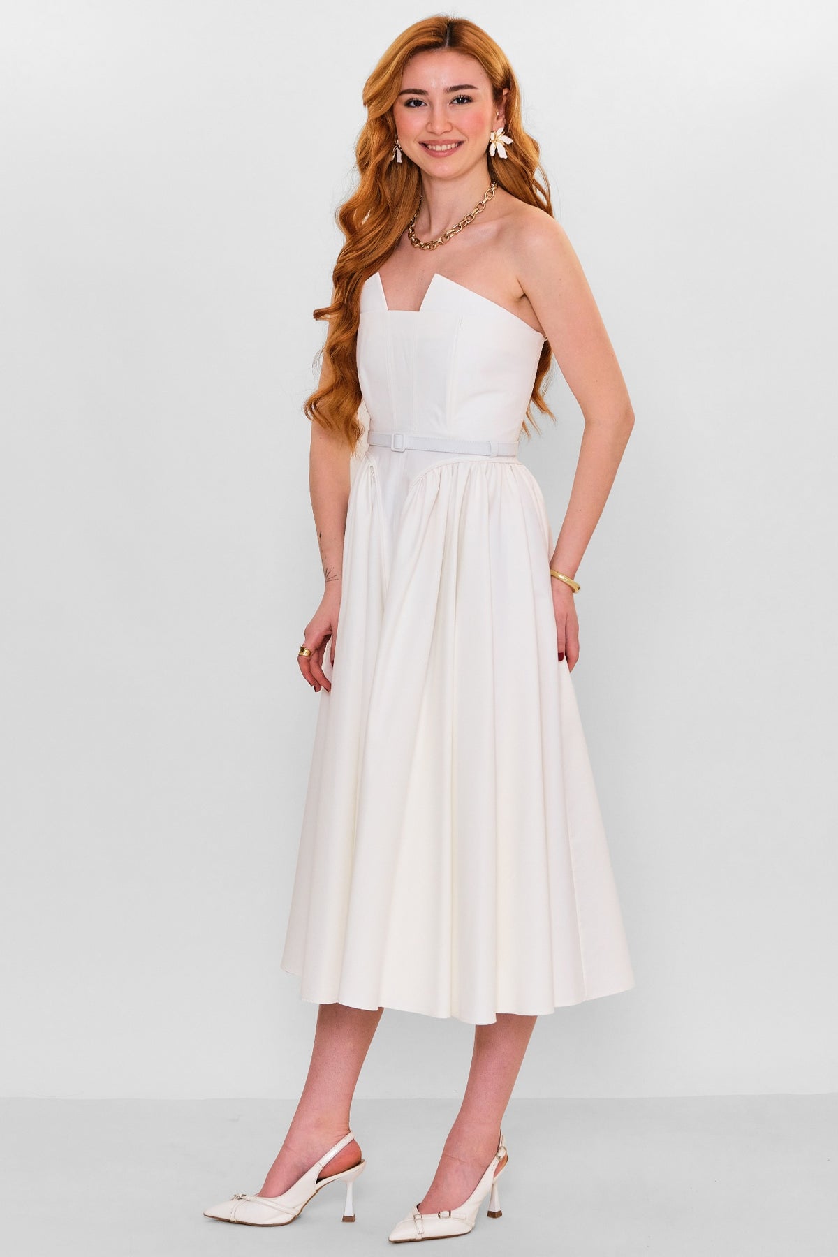 Mamulier - Plus Size Dress (MML26Y7027) - 8690200147296