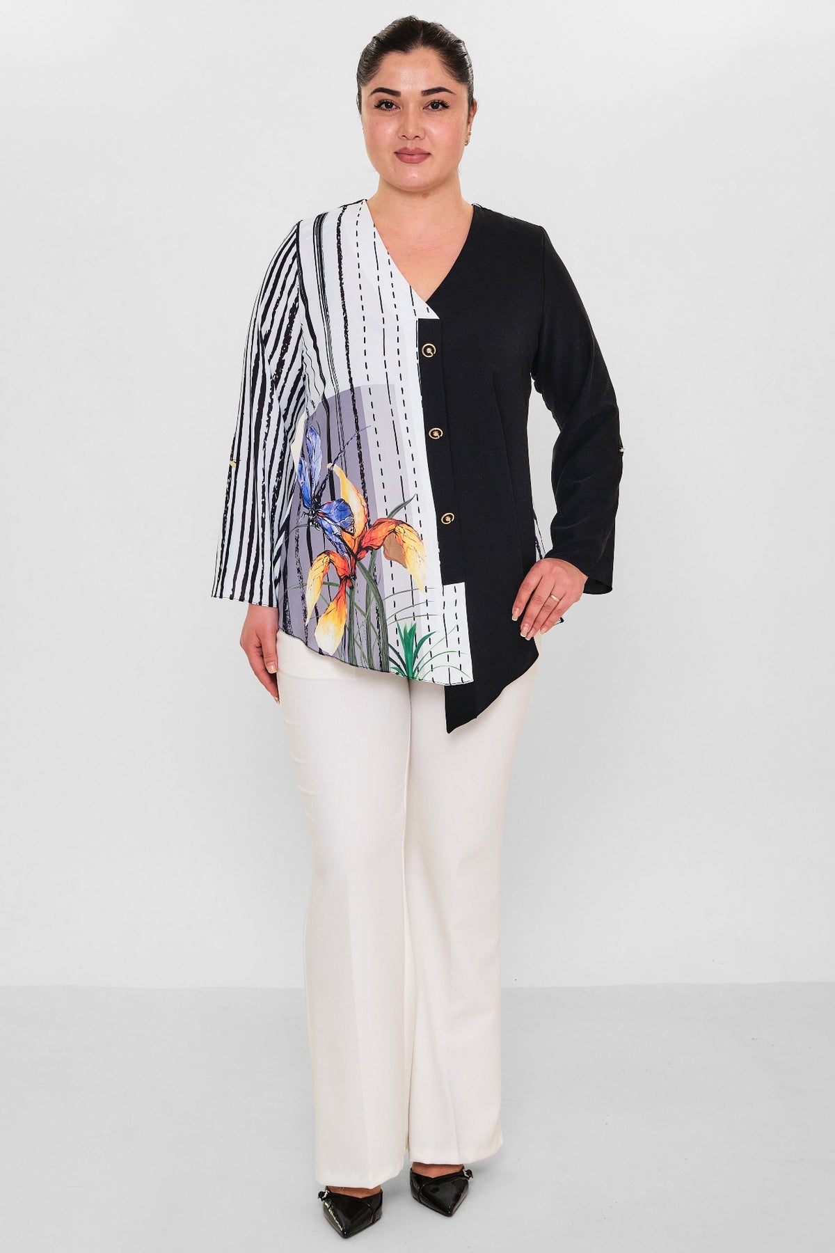 Ki̇fayet - Plus Size Blouse (KFY26Y13712-20) - 8690200147517