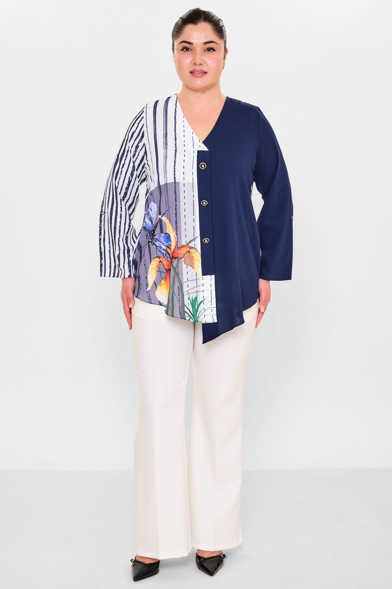 Ki̇fayet - Plus Size Blouse (KFY26Y13712-20) - 8690200147524