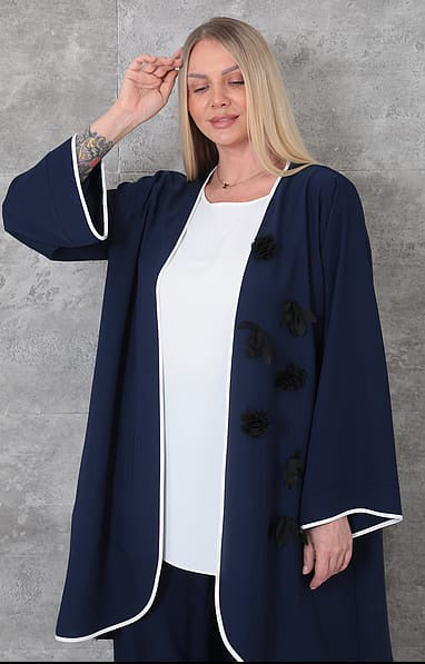 Kifayet - Extended Plus Size Suit (KFY26Y23712-20) - 8690200147586