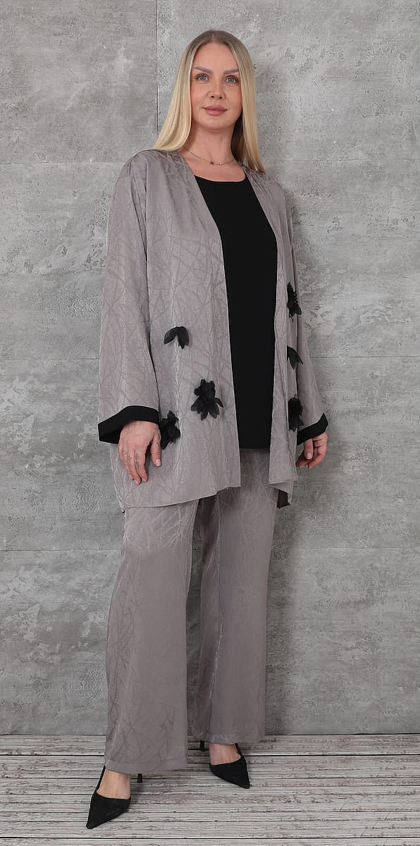 Kifayet - Extended Plus Size Suit (KFY26Y23714-20) - 8690200147623