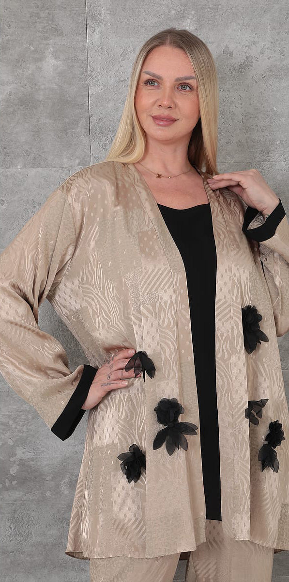 Kifayet - Extended Plus Size Suit (KFY26Y23714-20) - 8690200147647