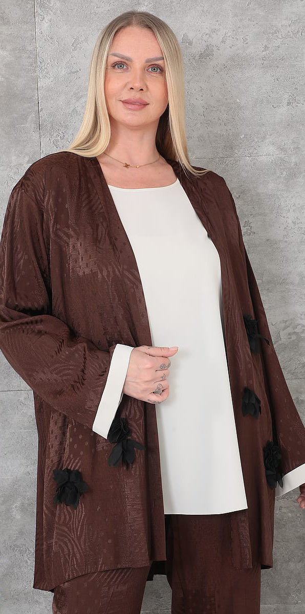 Kifayet - Extended Plus Size Suit (KFY26Y23714-20) - 8690200147654