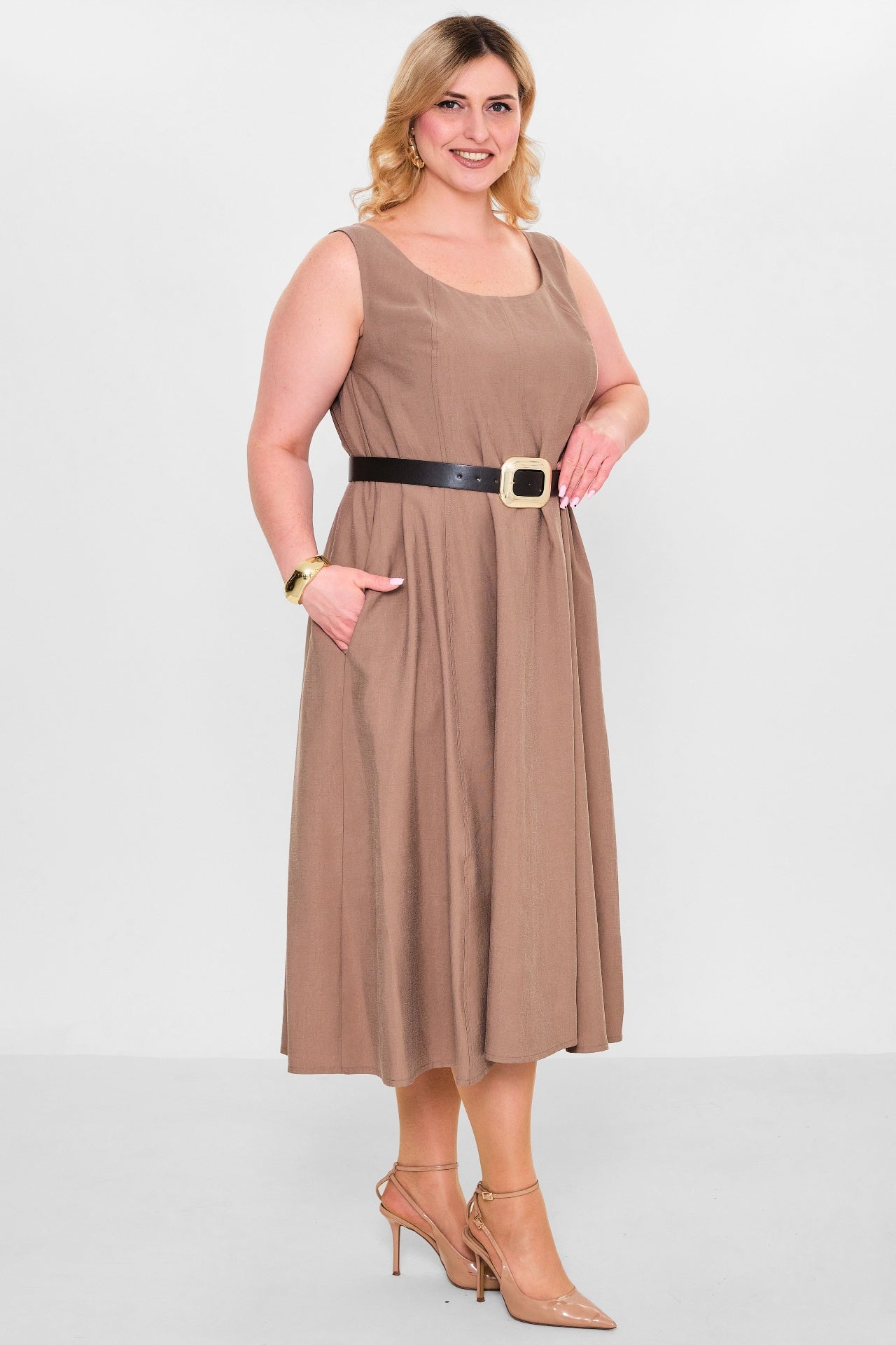 Laluce - Plus Size Dress (L2.Y26.ELB.2E651) - 8690200148187