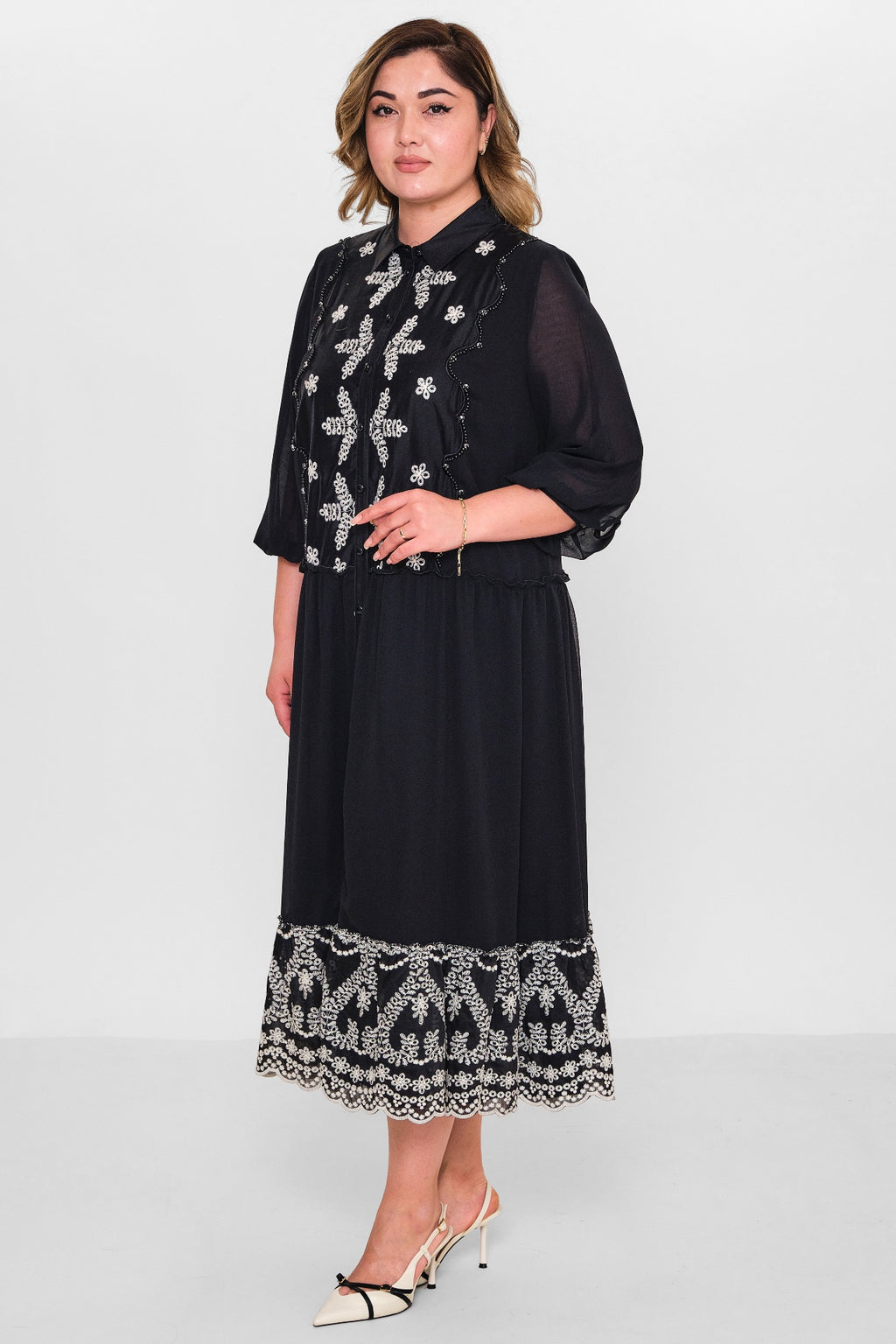 Gumanize - Plus Size Dress (GMZ2024-876-7034) - 8690200148330