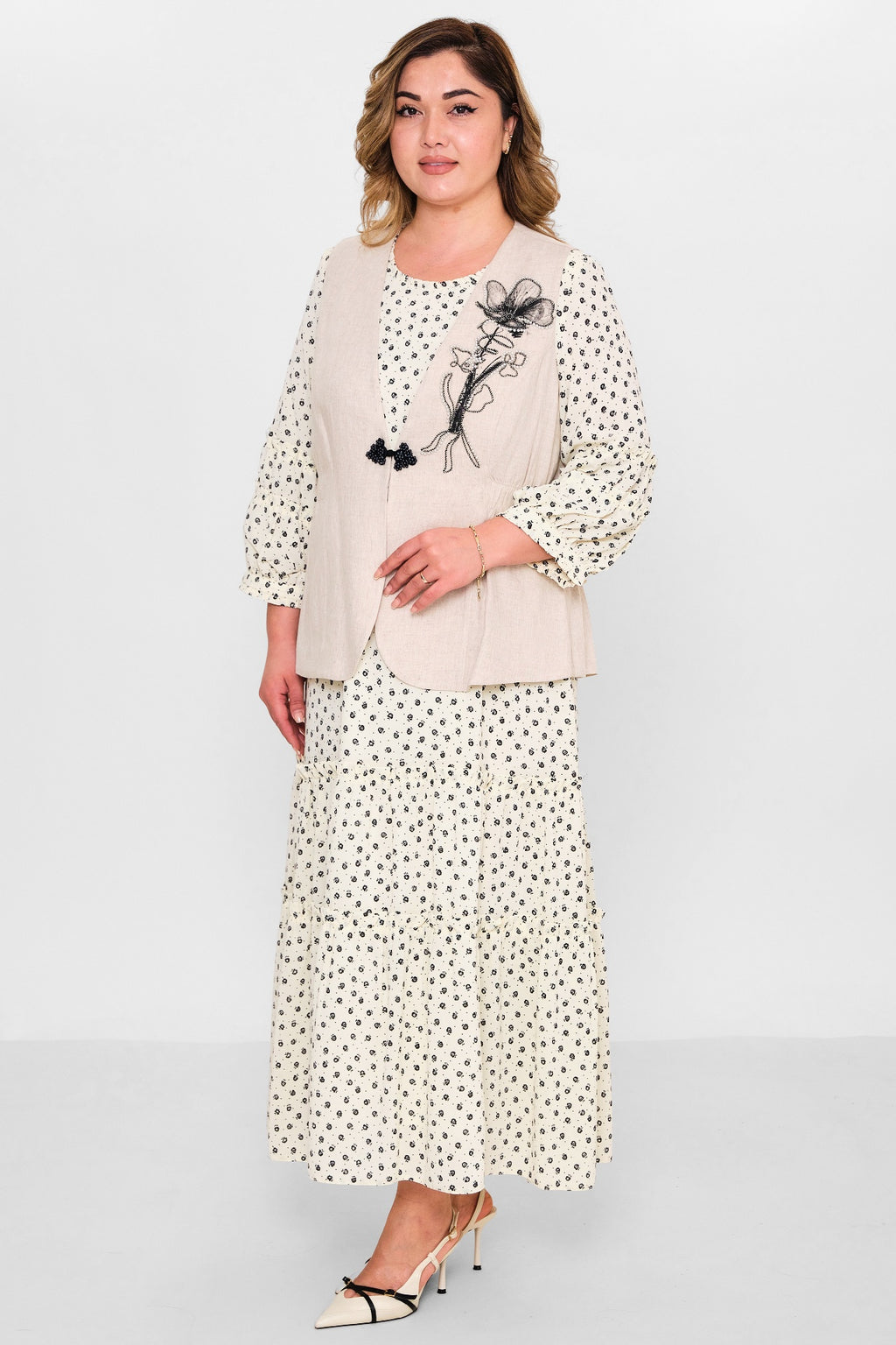 Gumanize - Plus Size Dress (GMZ2025-1041-7560) - 8690200148354