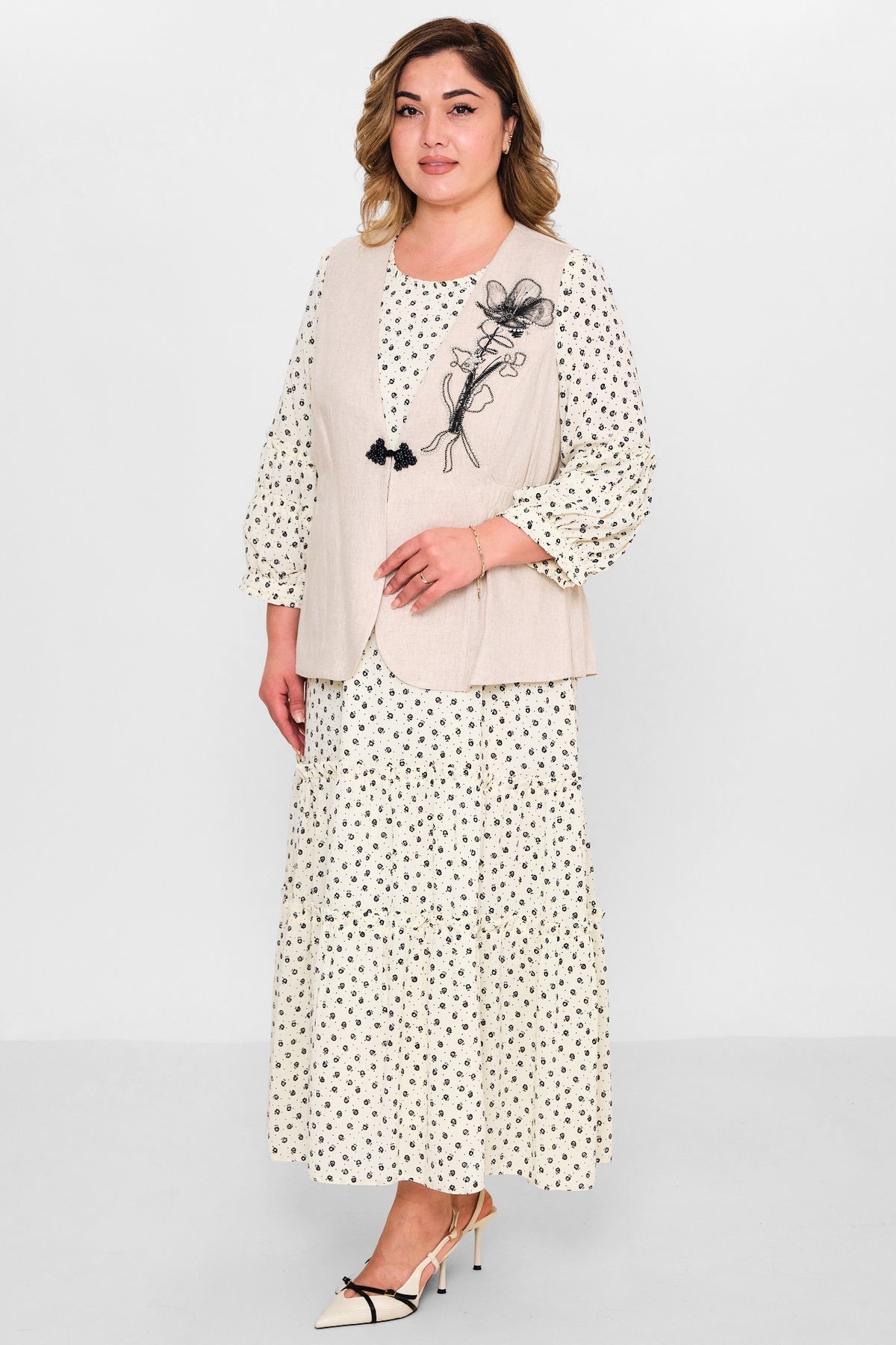 Gumanize - Plus Size Dress (GMZ2025-1041-7560) - 8690200148354