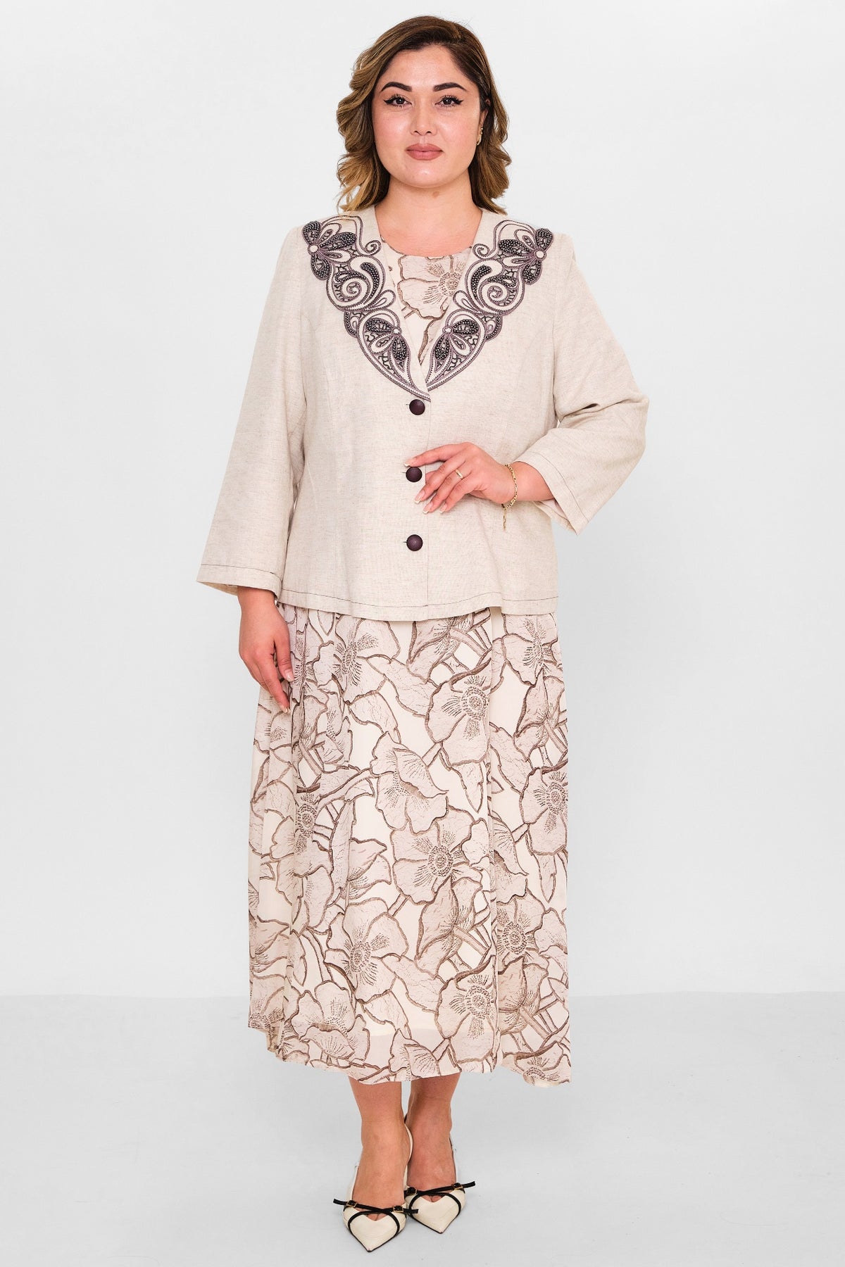 Gumanize - Plus Size Dress (GMZ2025-794-7667) - 8690200148446