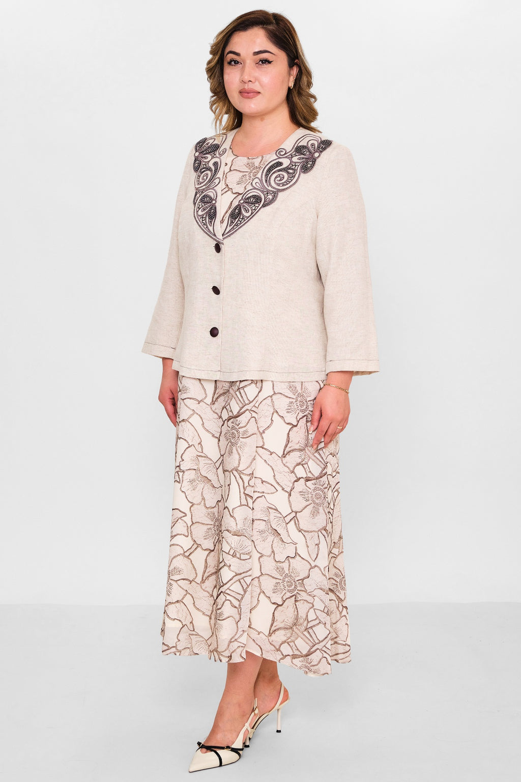 Gumanize - Plus Size Dress (GMZ2025-794-7667) - 8690200148446