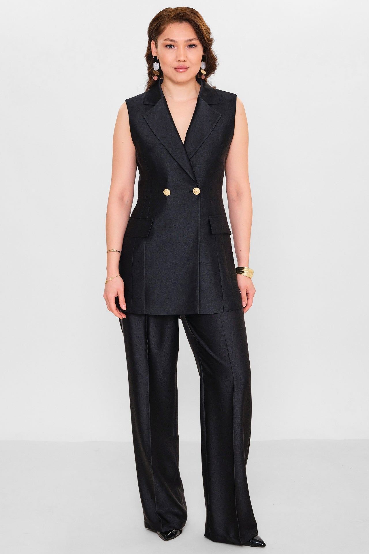Fimore - Plus Size Waistcoat (FMR26Y7362-18) - 8690200148835