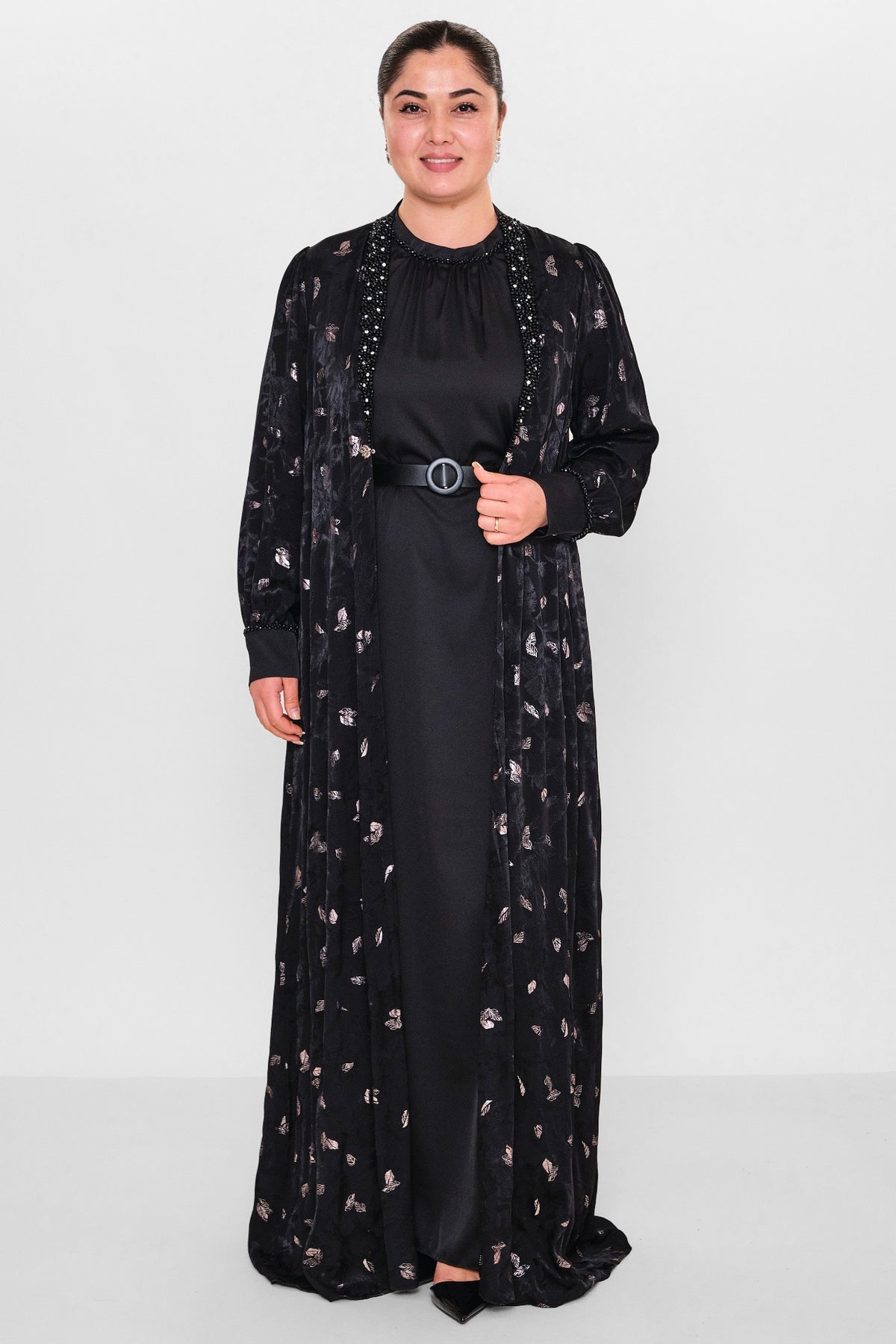 Nupel li̇ne - Plus Size Dress (NPL26Y5136BB) - 8690200148927