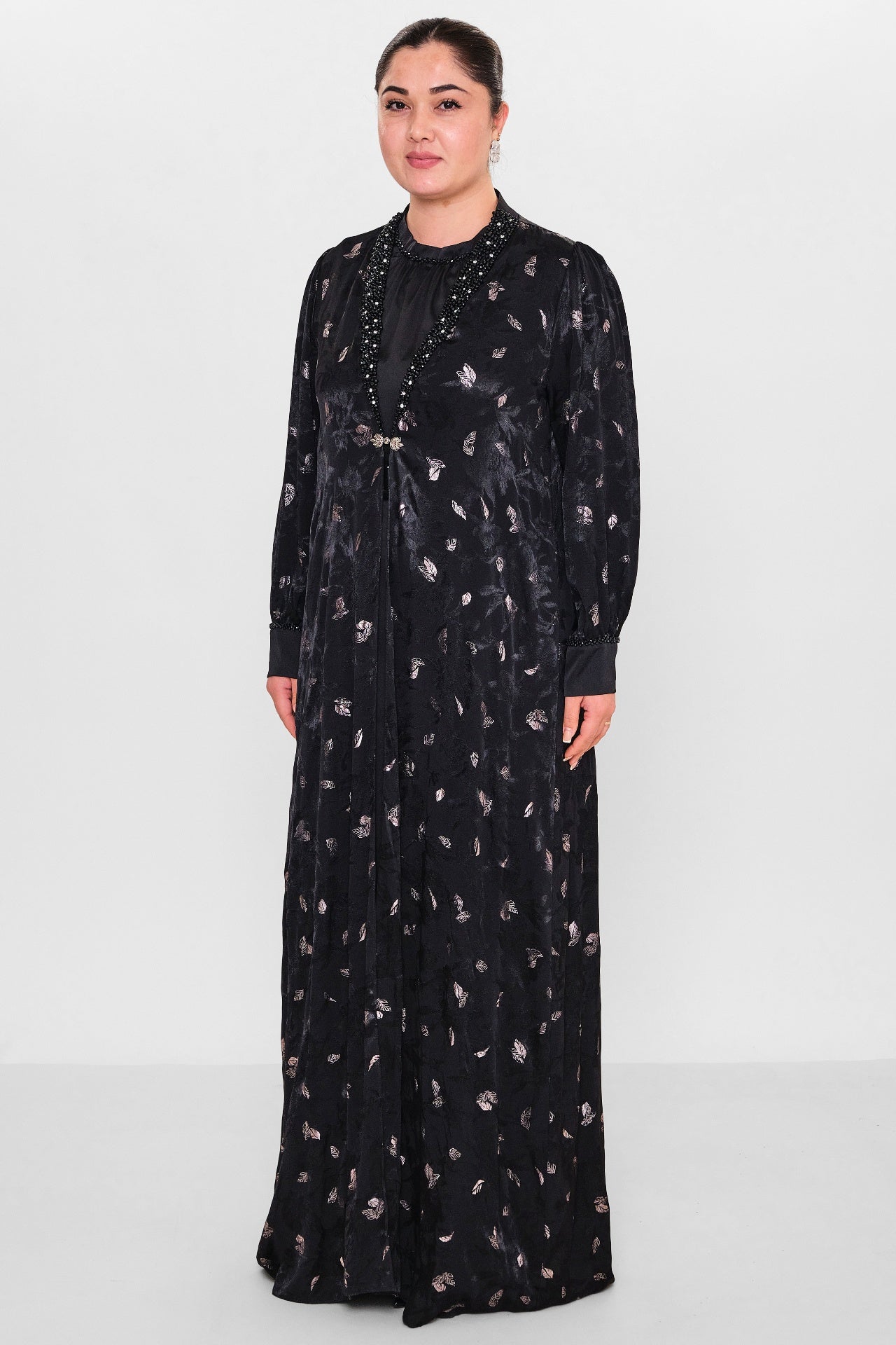 Nupel li̇ne - Plus Size Dress (NPL26Y5136BB) - 8690200148927