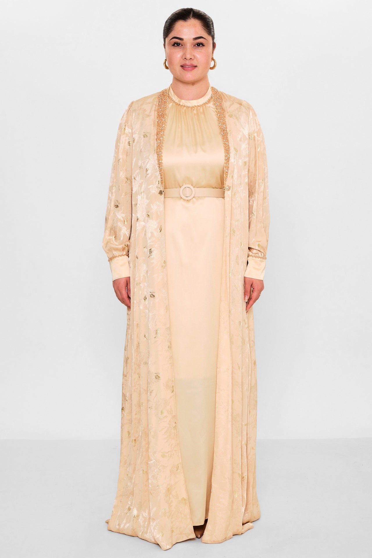 Nupel li̇ne - Plus Size Dress (NPL26Y5136BB) - 8690200148934