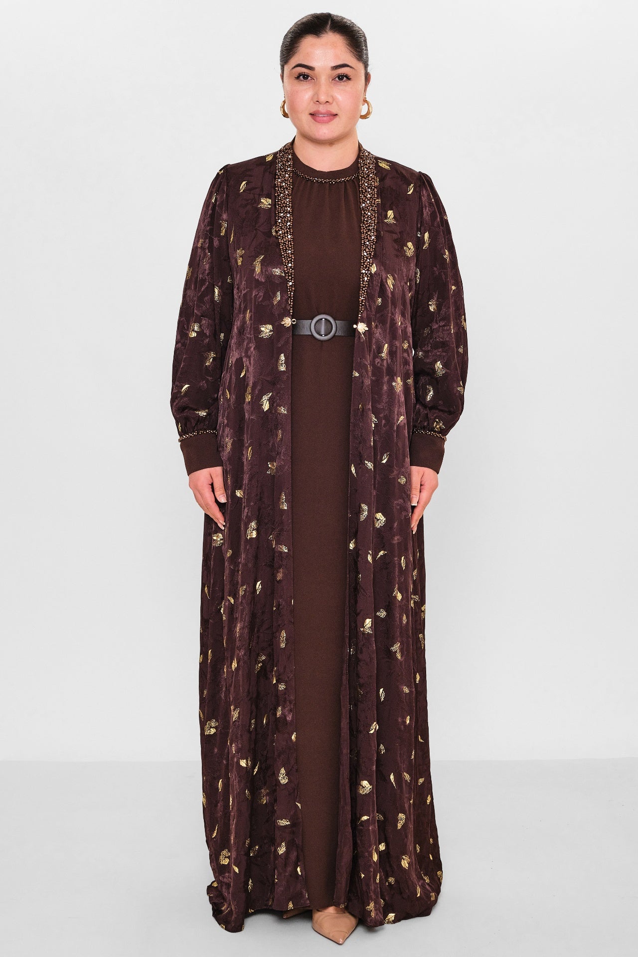 Nupel li̇ne - Plus Size Dress (NPL26Y5136BB) - 8690200148941